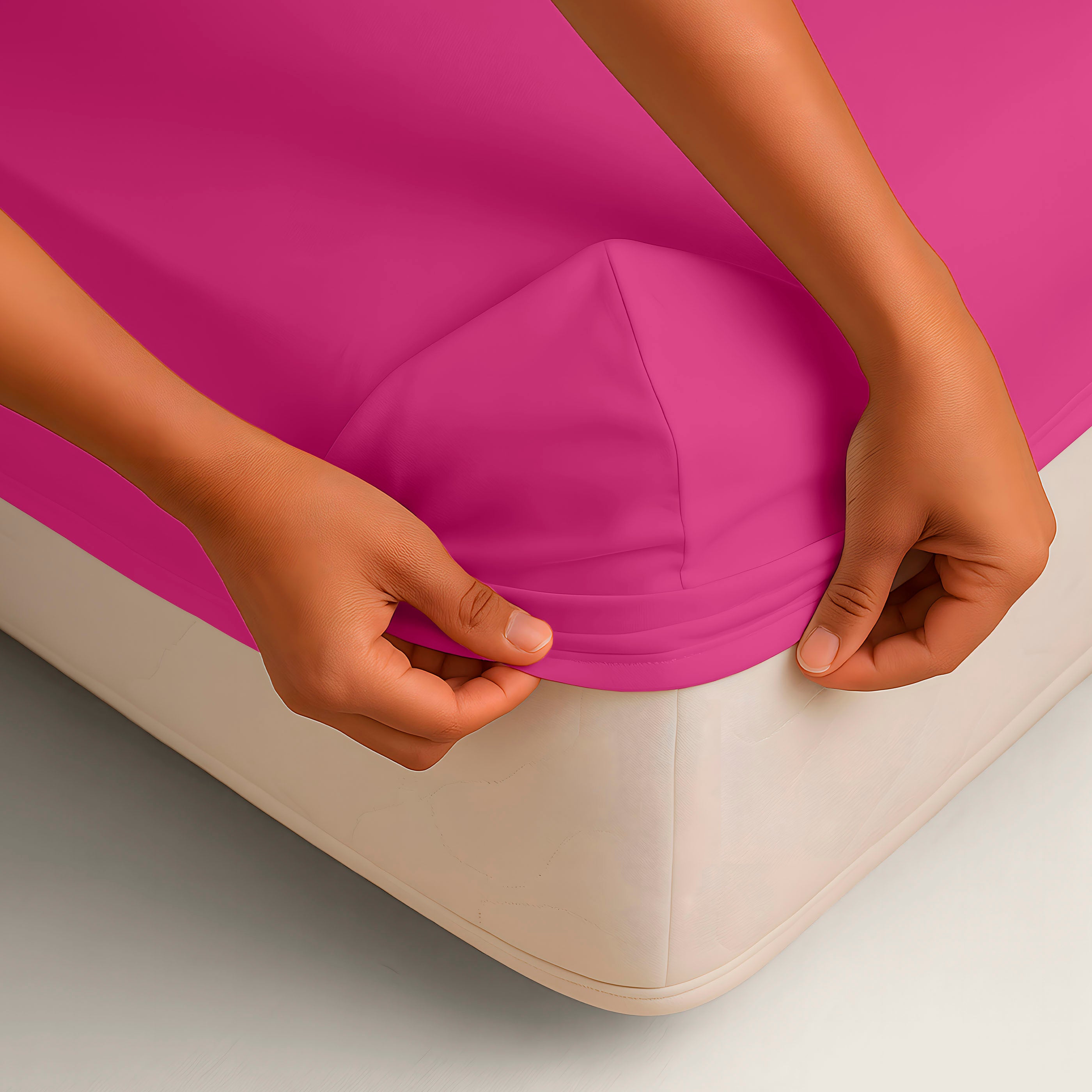 SÁBANA BAJERA AJUSTABLE 100% ALGODÓN FUCSIA
