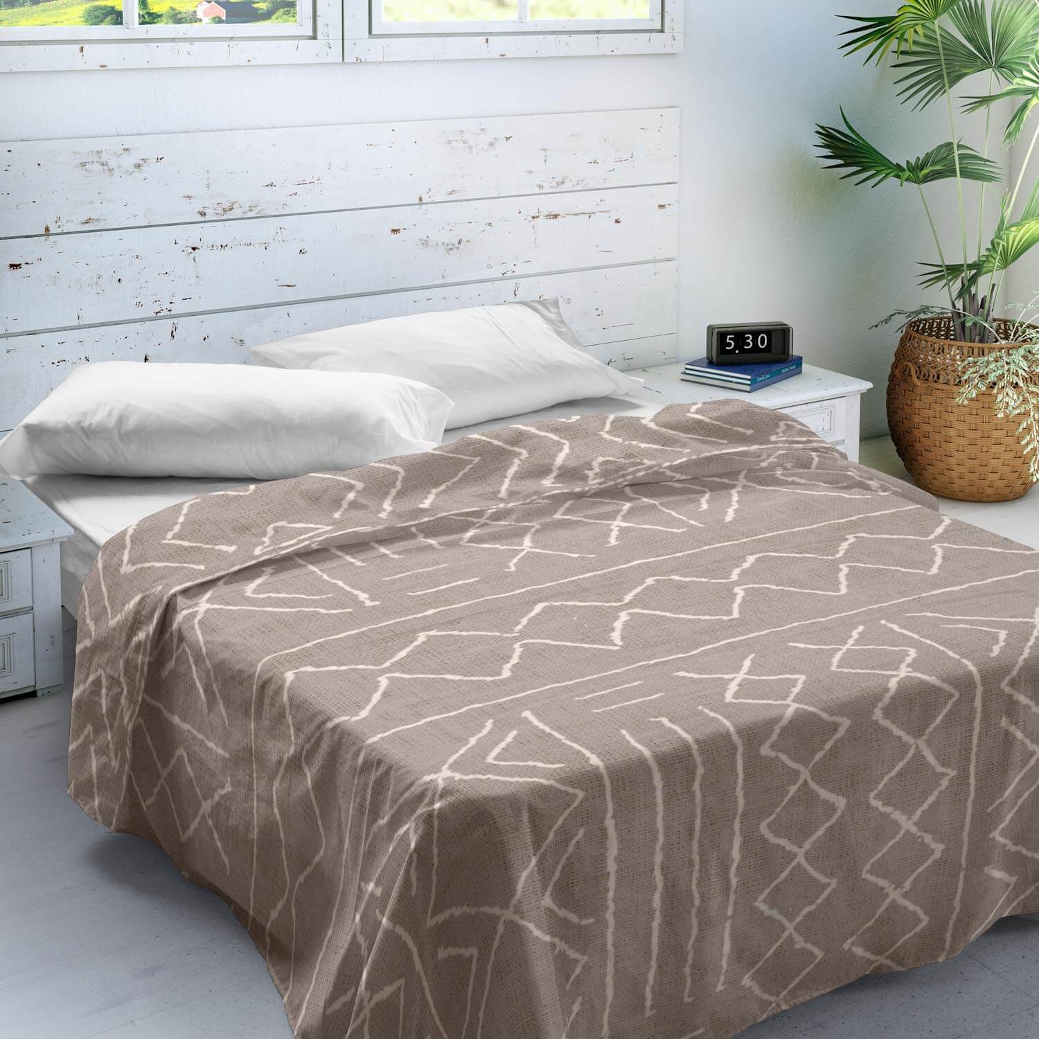 JUEGO SÁBANAS ESTAMPADAS NAUEK LINEN 100% ALGODÓN