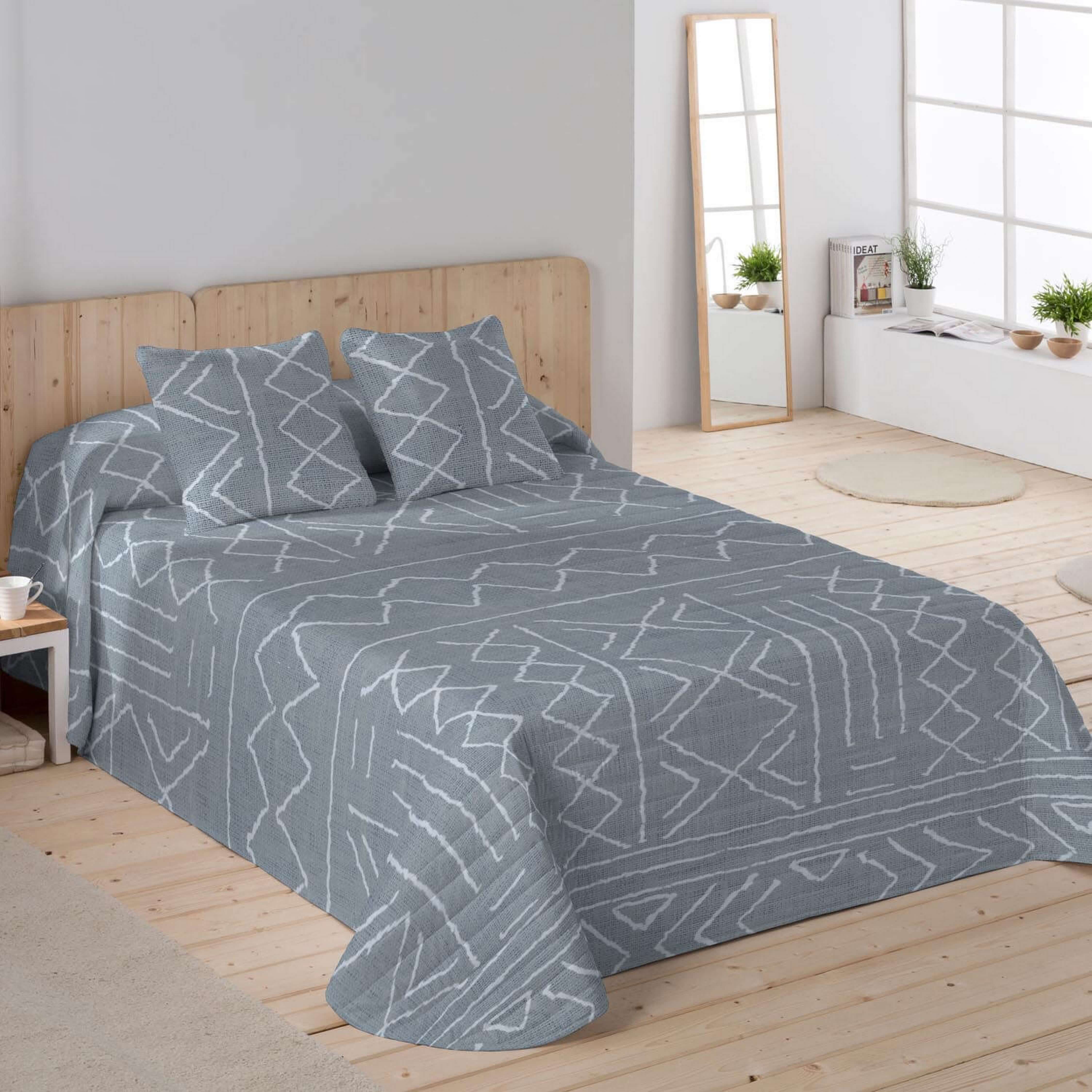 COLCHA BOUTI ESTAMPADA NAUEK GREY