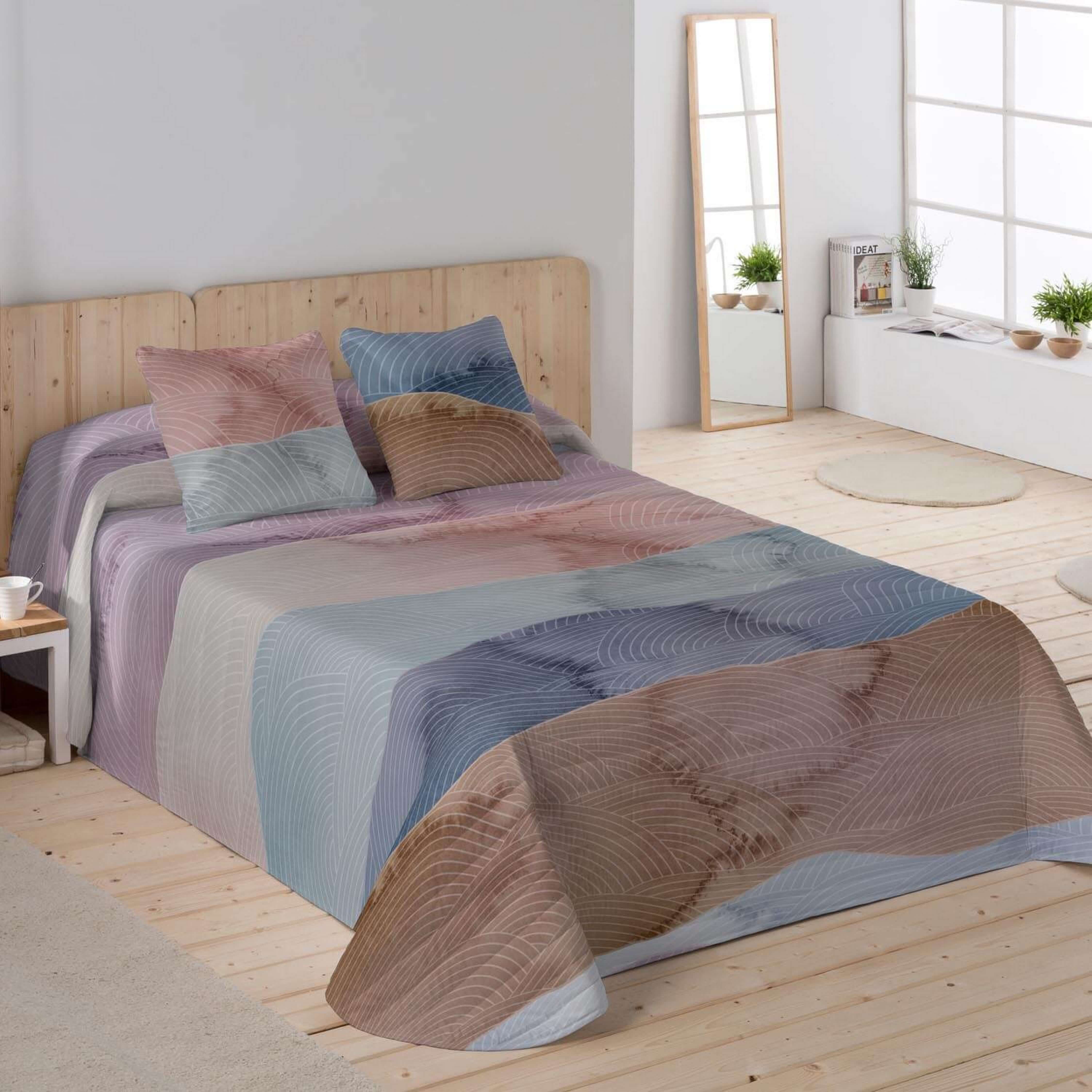 COLCHA BOUTI ESTAMPADA OCEAN BLUE