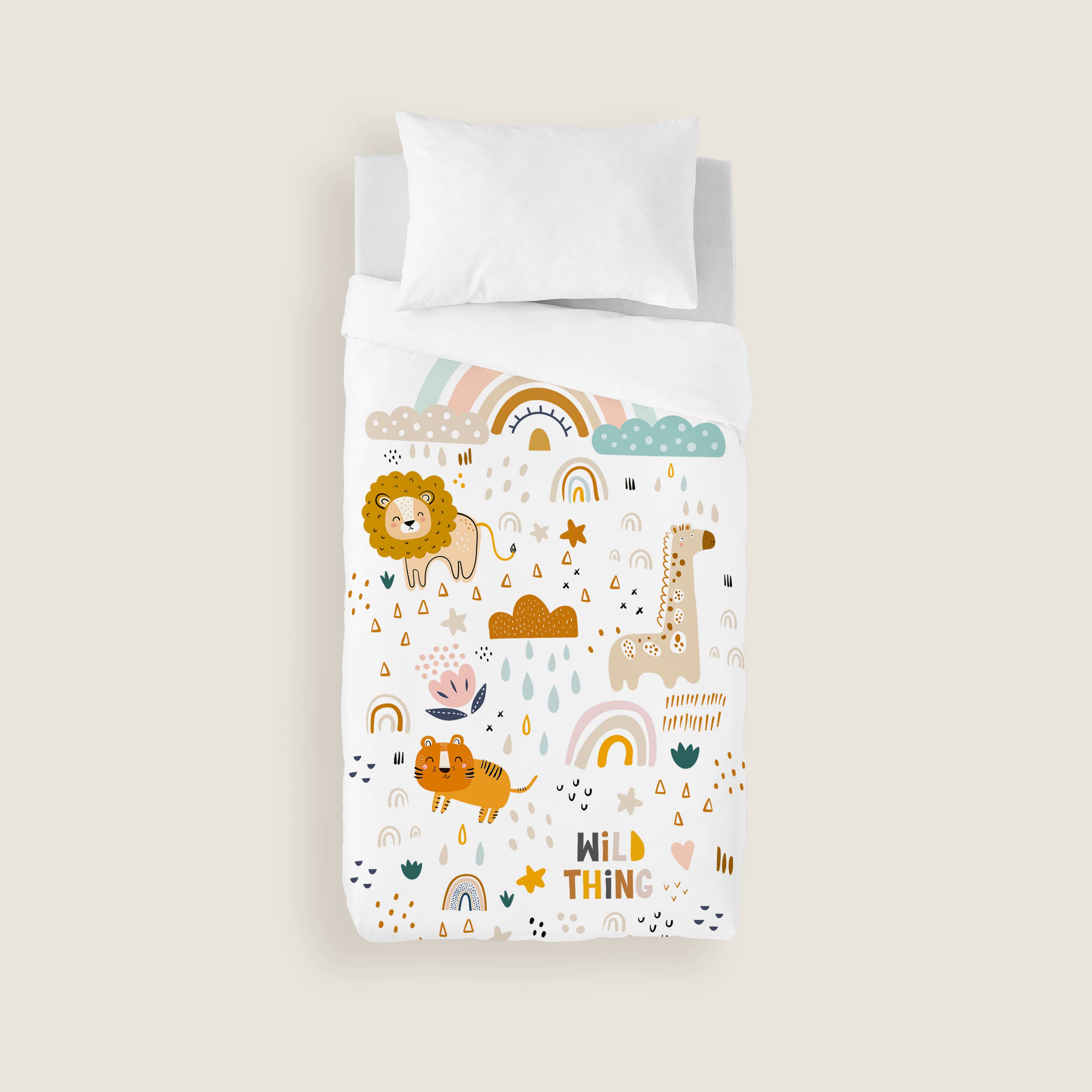FUNDA NÓRDICA ESTAMPADA INFANTIL OBINI 100% ALGODÓN