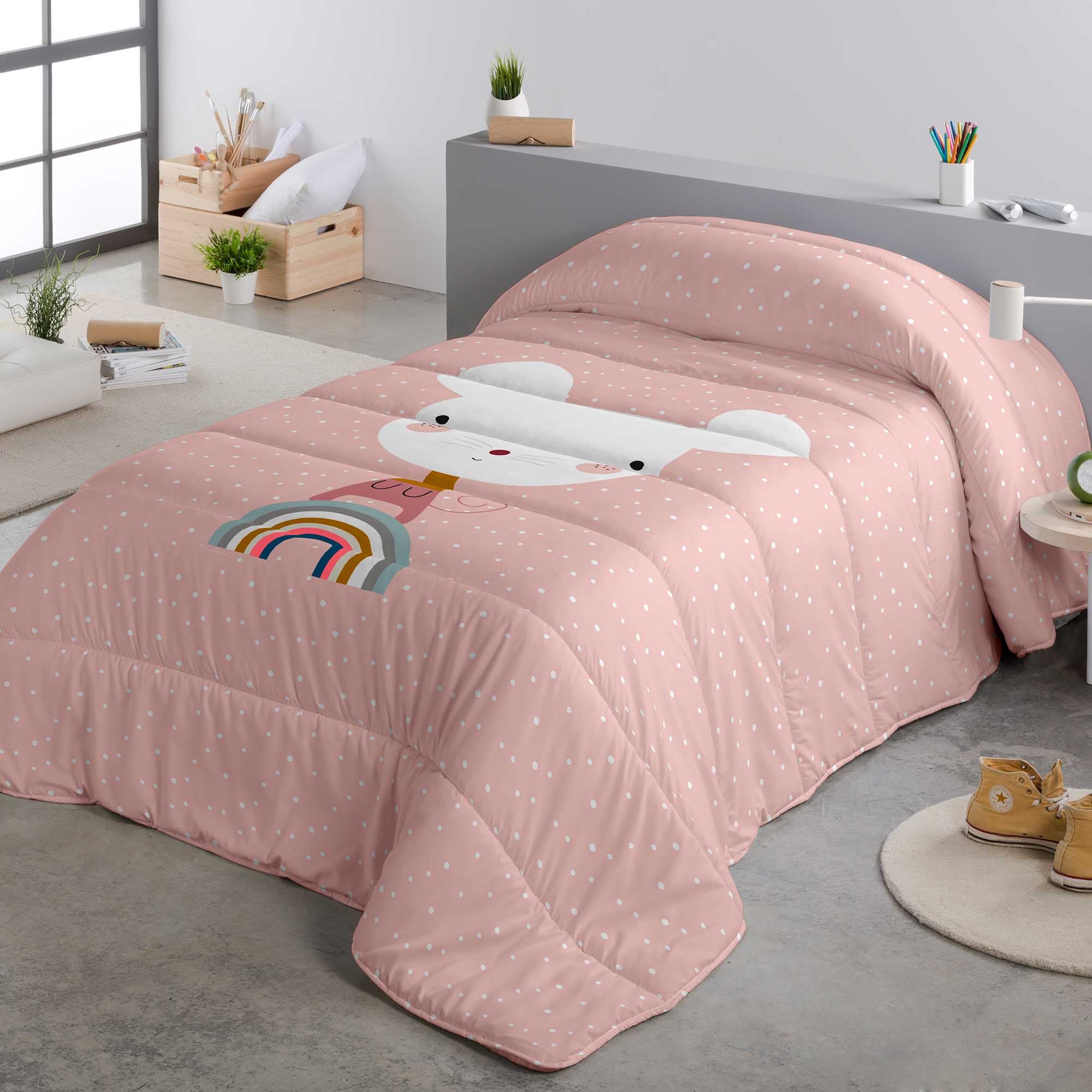 EDREDÓN NÓRDICO ESTAMPADO INFANTIL SUSANITA ROSA