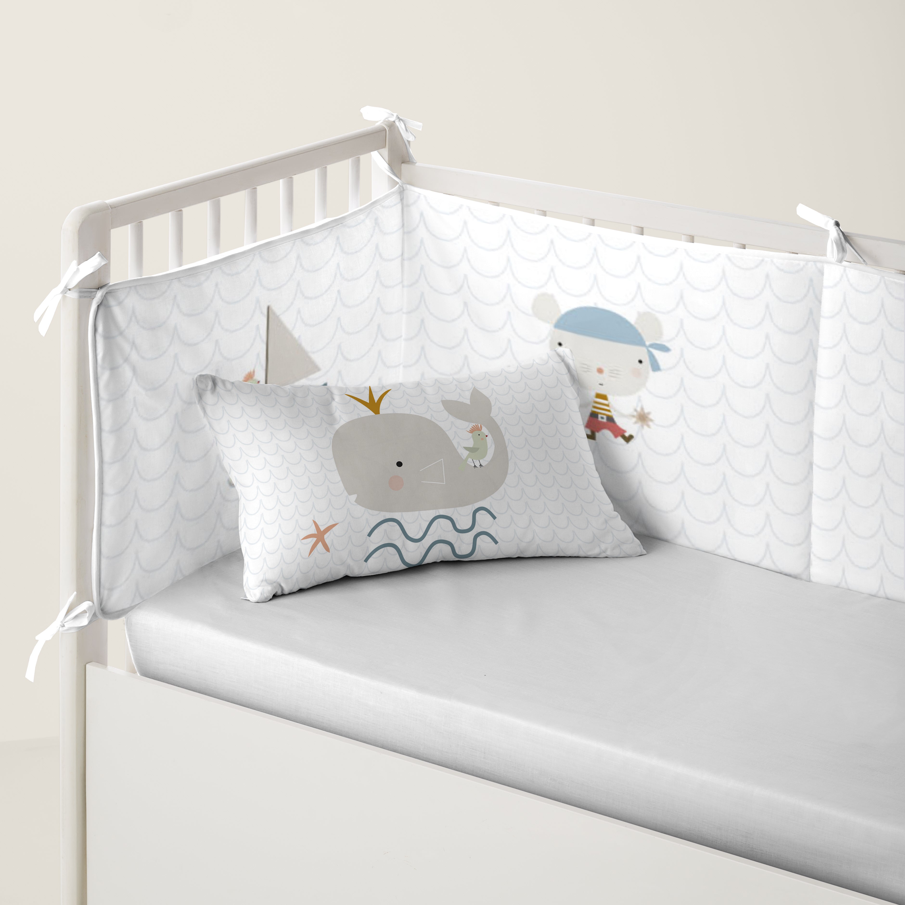 PROTECTOR CHICHONERA DE CUNA BEBÉ AVENTURA PIRATA