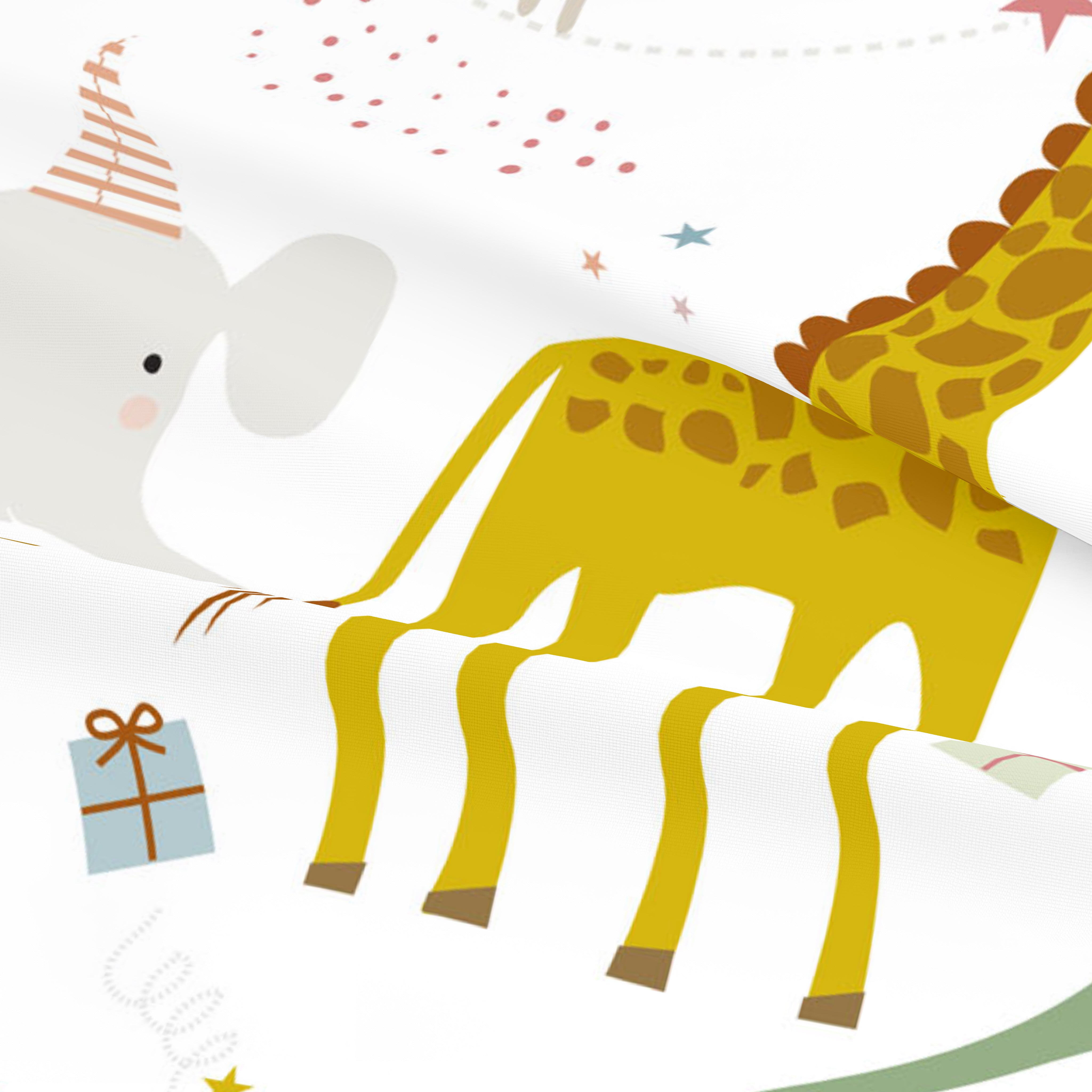 JUEGO DE SÁBANAS CUNA BEBÉ FIESTA 100% ALGODÓN