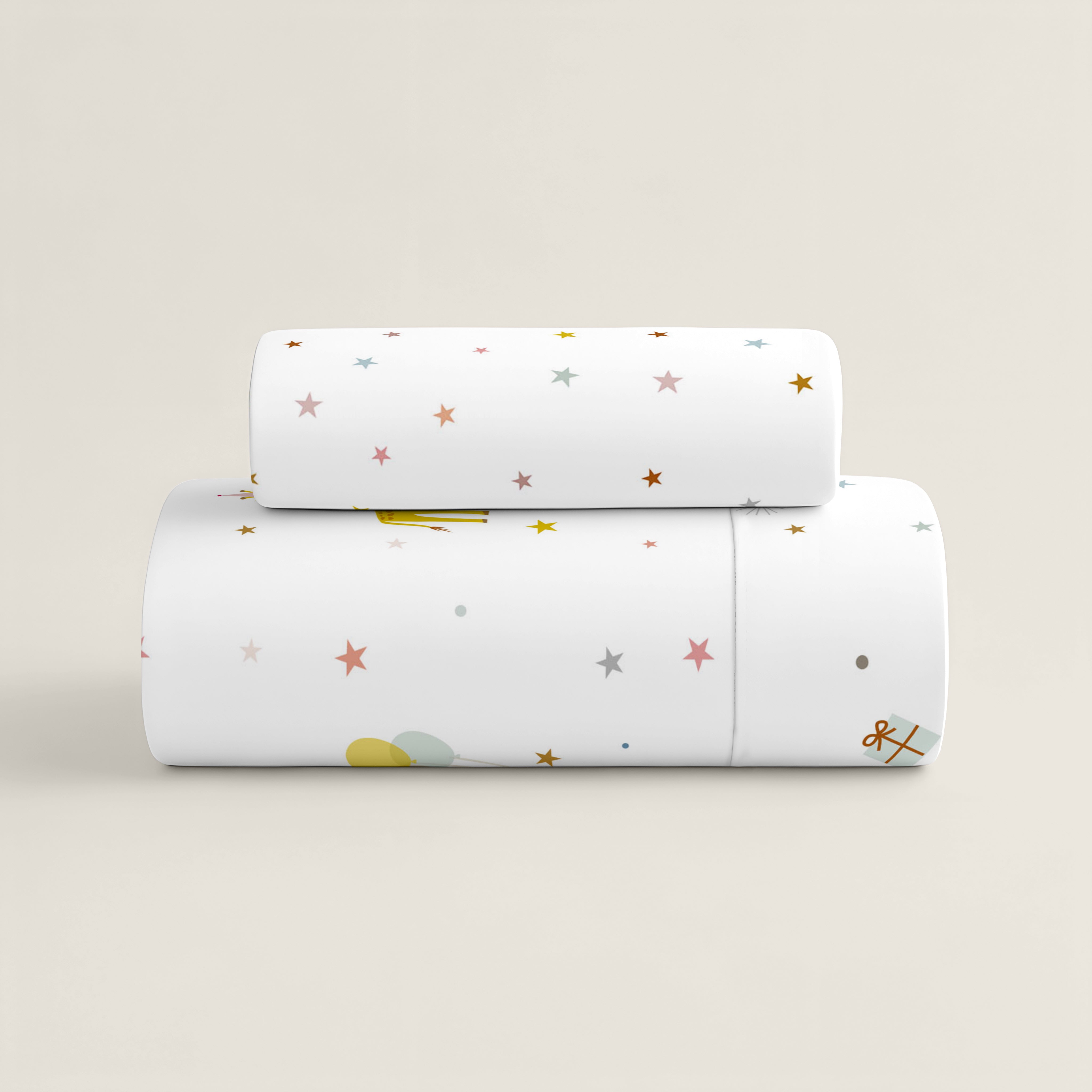 FUNDA NÓRDICA REVERSIBLE CUNA BEBÉ FIESTA 100% ALGODÓN