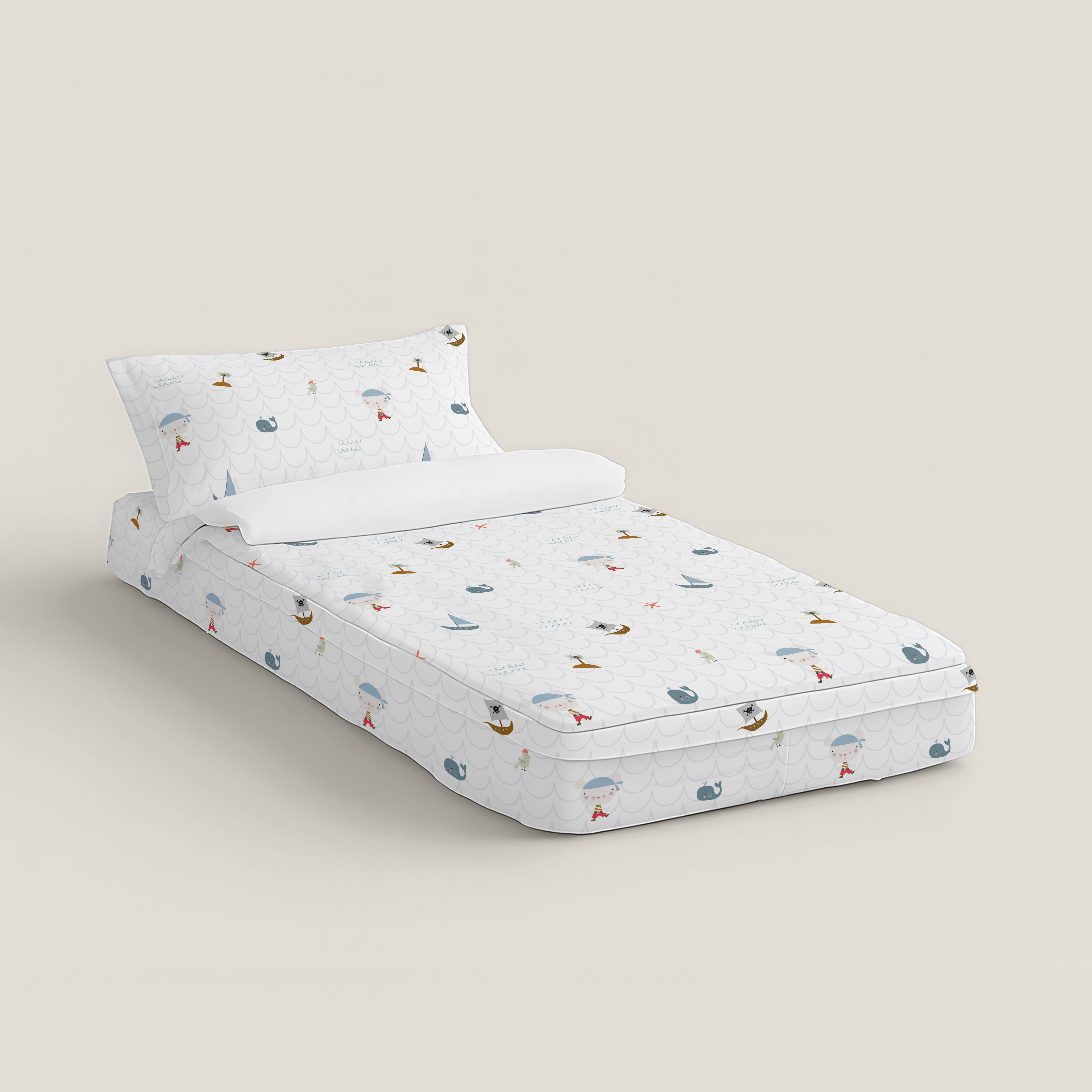 SACCO NORDICO PER BAMBINI AVVENTURA PIRATA 100% COTONE