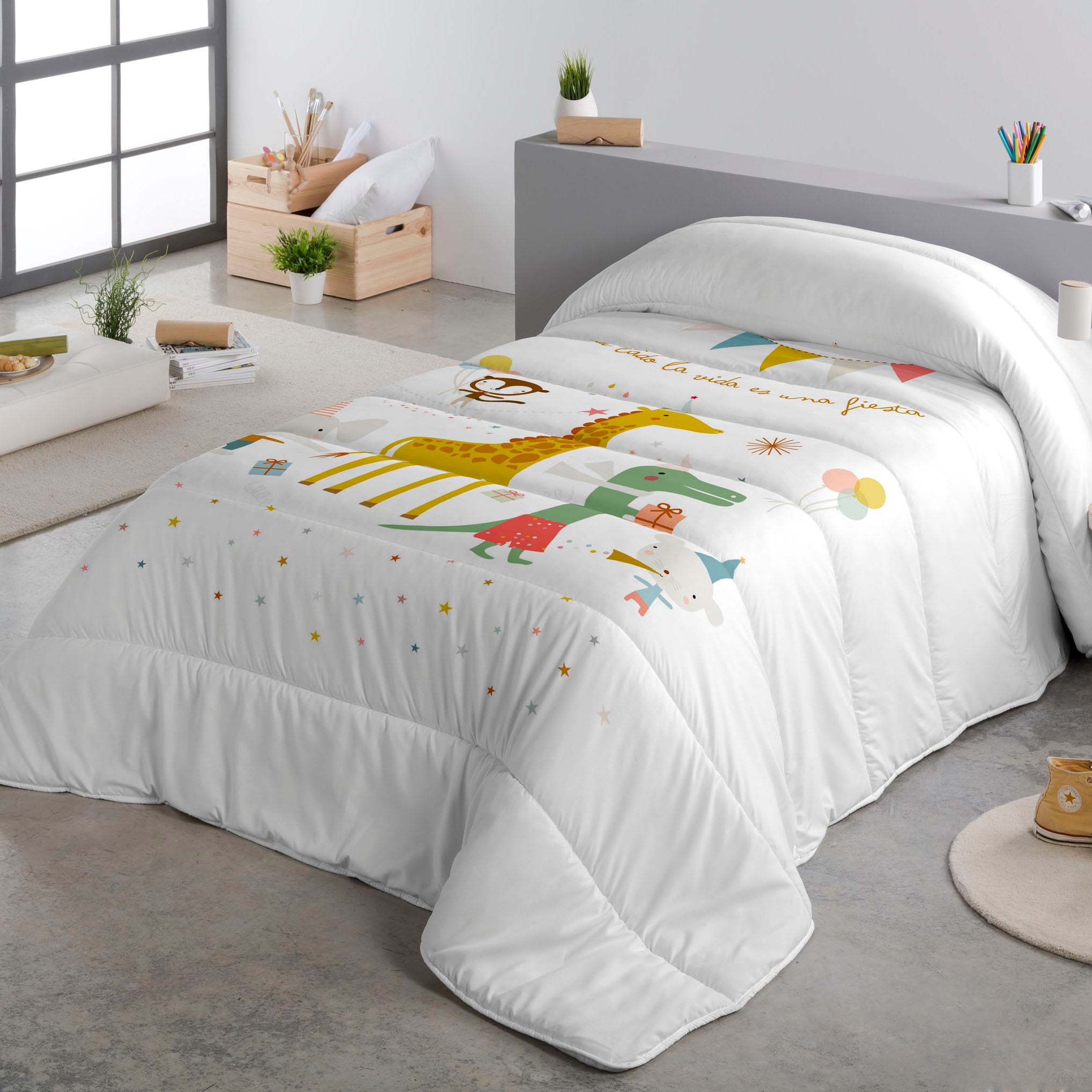 EDREDÓN NÓRDICO ESTAMPADO INFANTIL FIESTA
