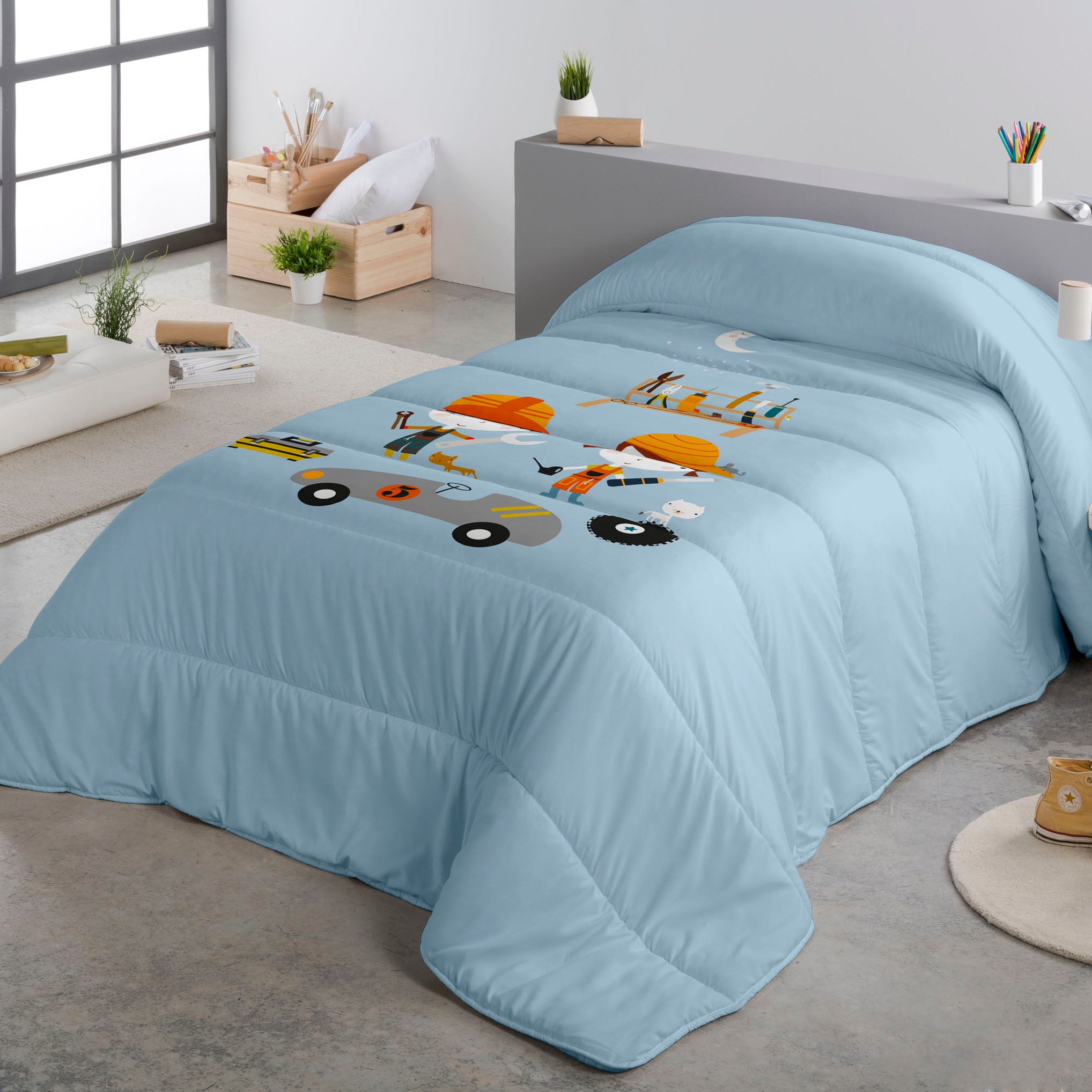 EDREDÓN NÓRDICO ESTAMPADO INFANTIL HERRAMIENTAS