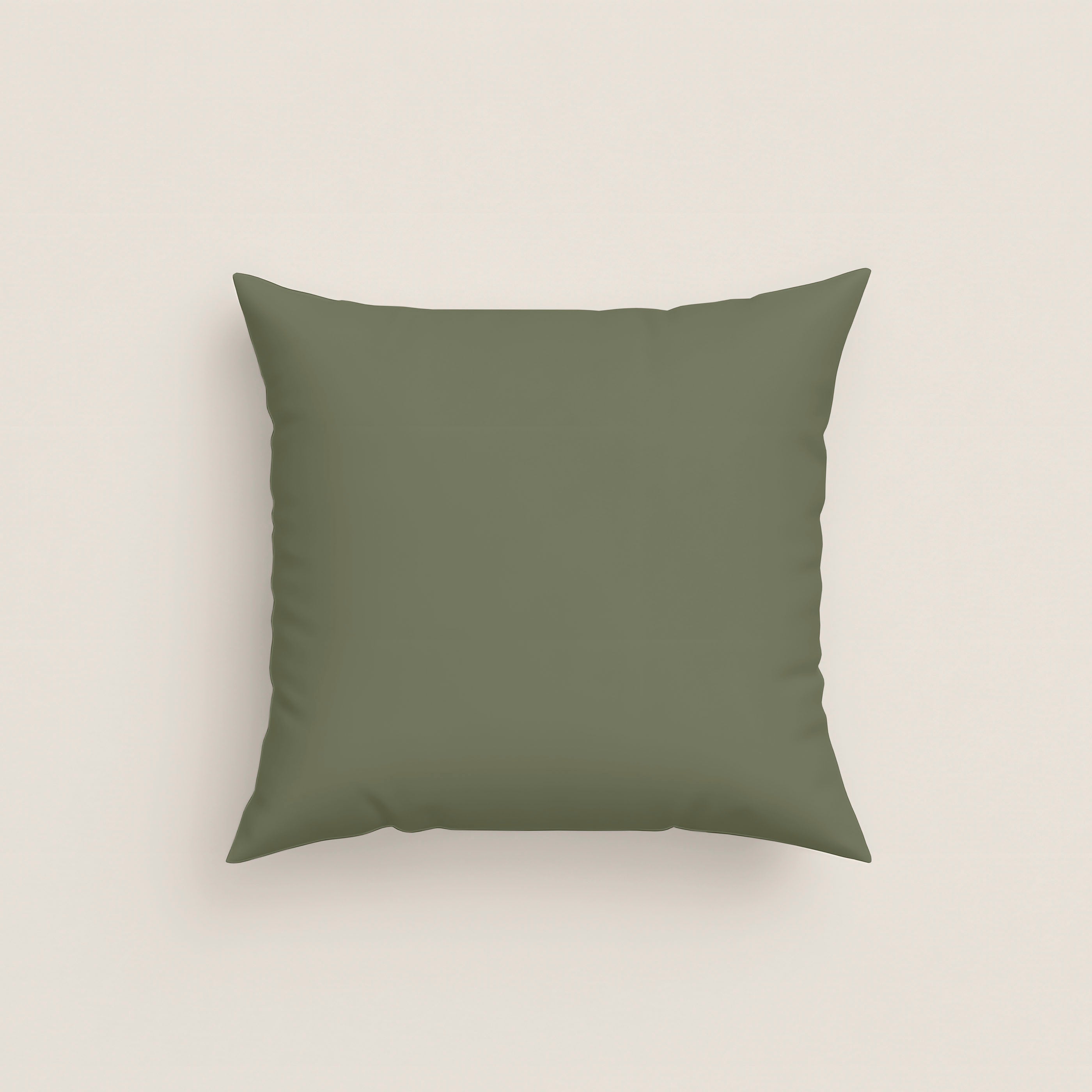FUNDA DE COJÍN BICOLOR VERDE 75/VAINILLA
