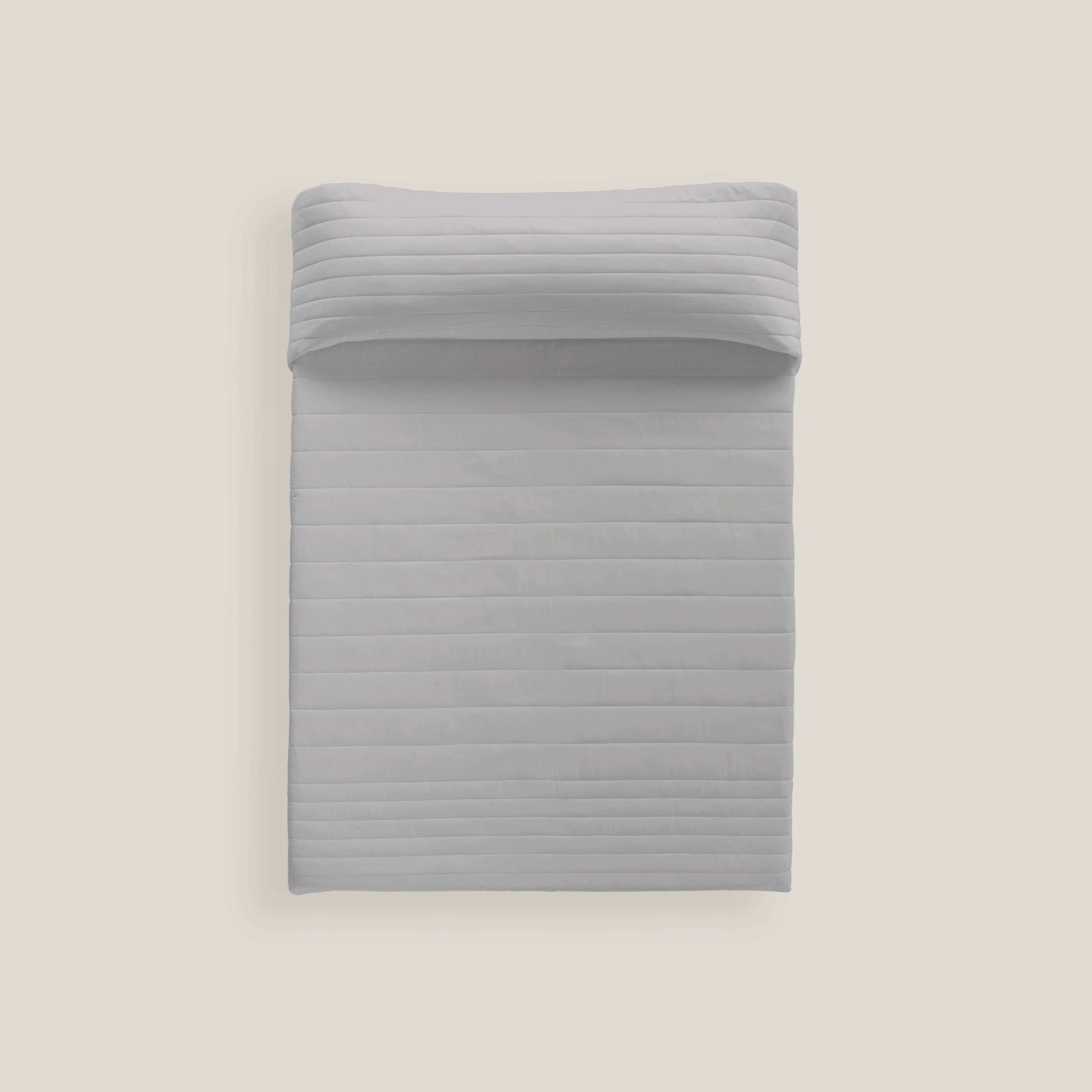 COLCHA BOUTI BICOLOR GRIS/GRIS CLARO