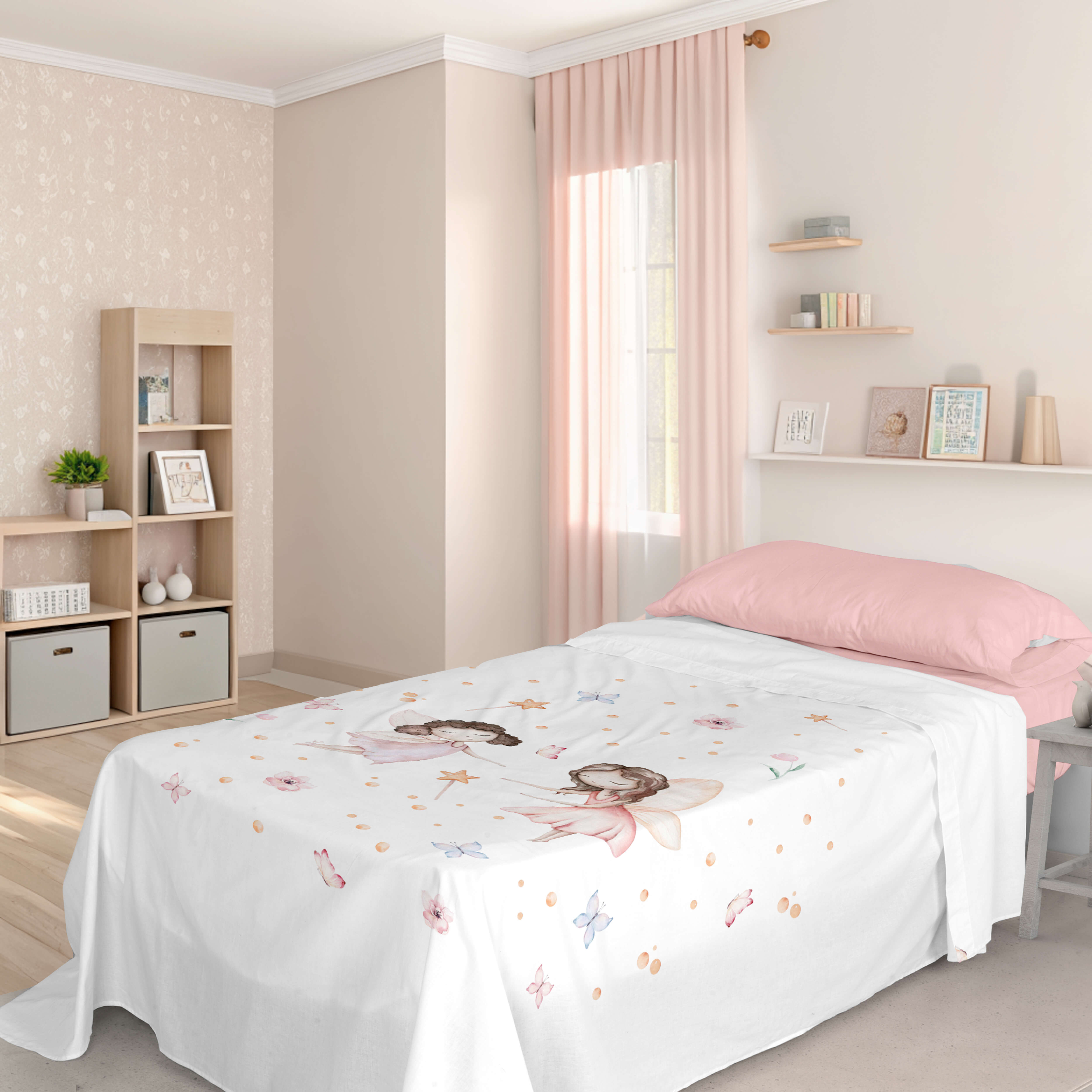 JUEGO SÁBANAS ESTAMPADAS INFANTIL VUALA 100% ALGODÓN