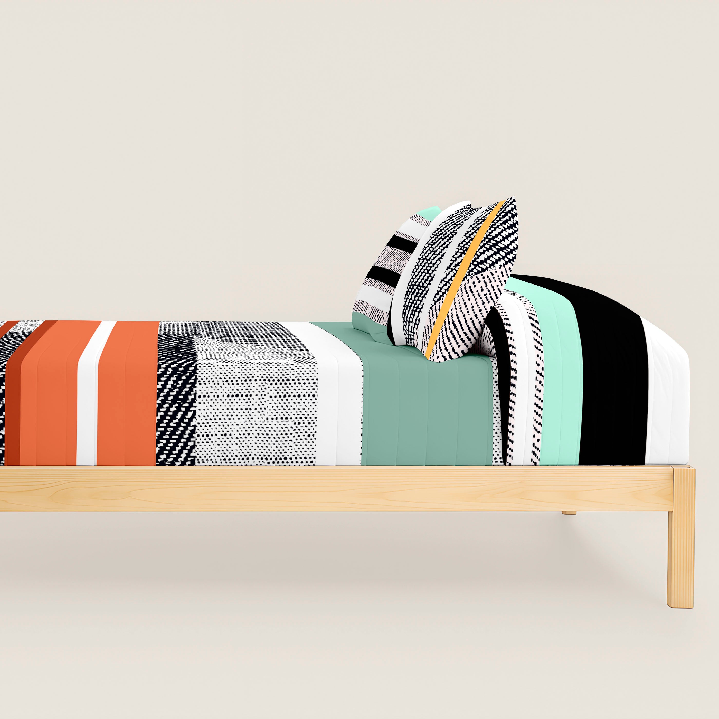 COLCHA BOUTI ESTAMPADA DENIM