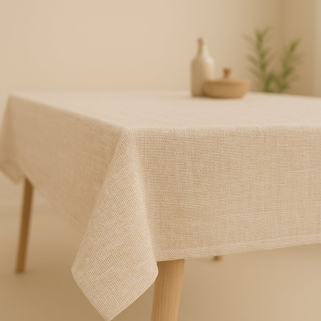 MANTEL ESTAMPADO ANTIMANCHAS BRUENI BEIGE