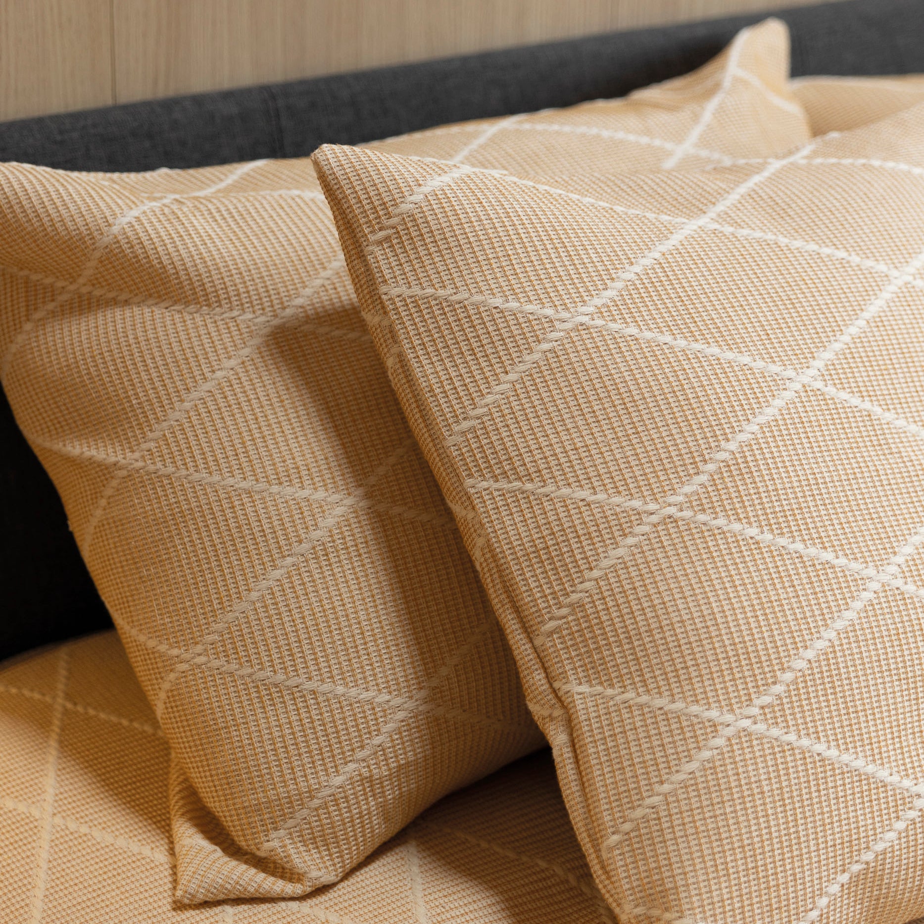 COLCHA FOULARD JACQUARD TERRA BEIGE