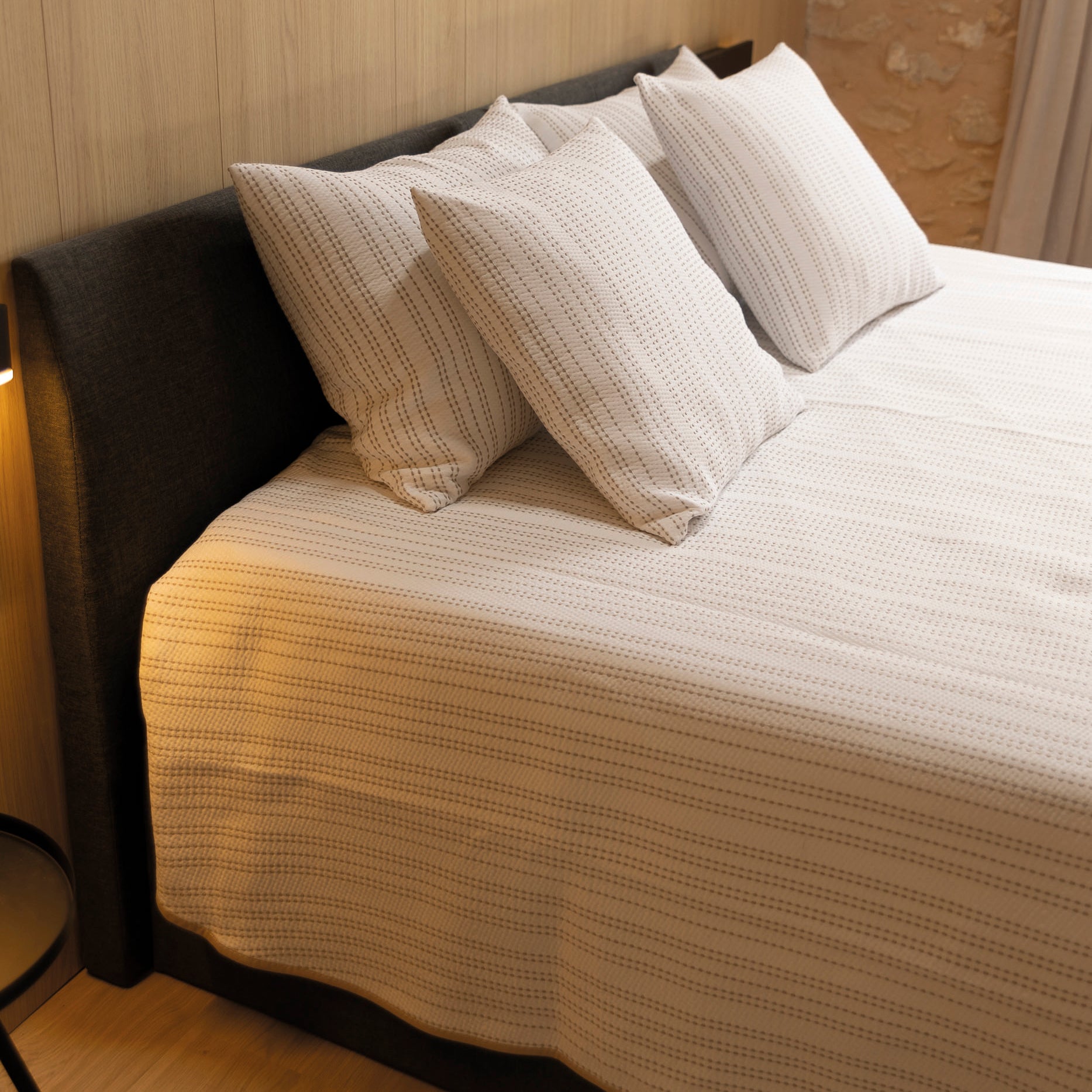 COLCHA BOUTI JACQUARD ALBA BEIGE