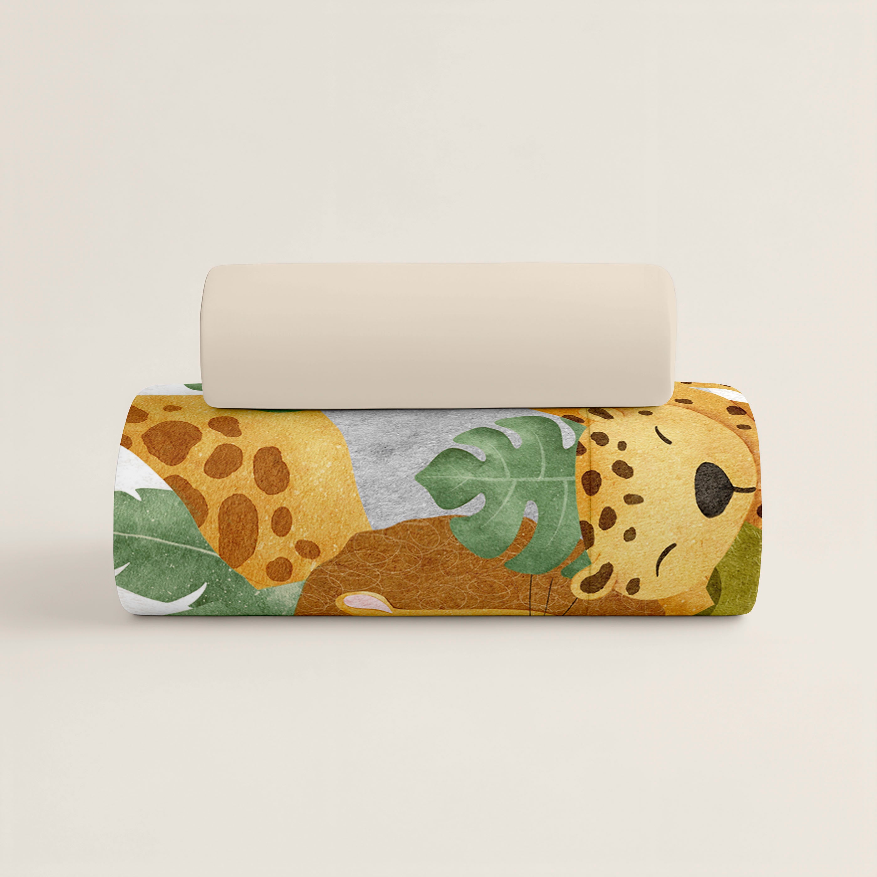 FUNDA NÓRDICA ESTAMPADA INFANTIL SAFARI 100% ALGODÓN
