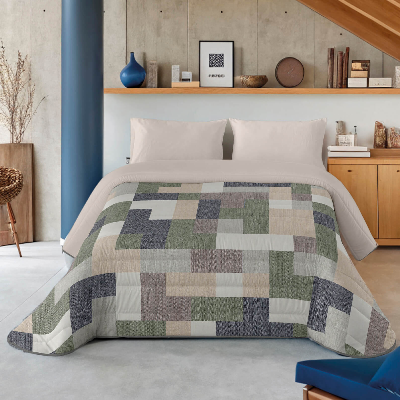 EDREDÓN NÓRDICO ESTAMPADO TETRIS