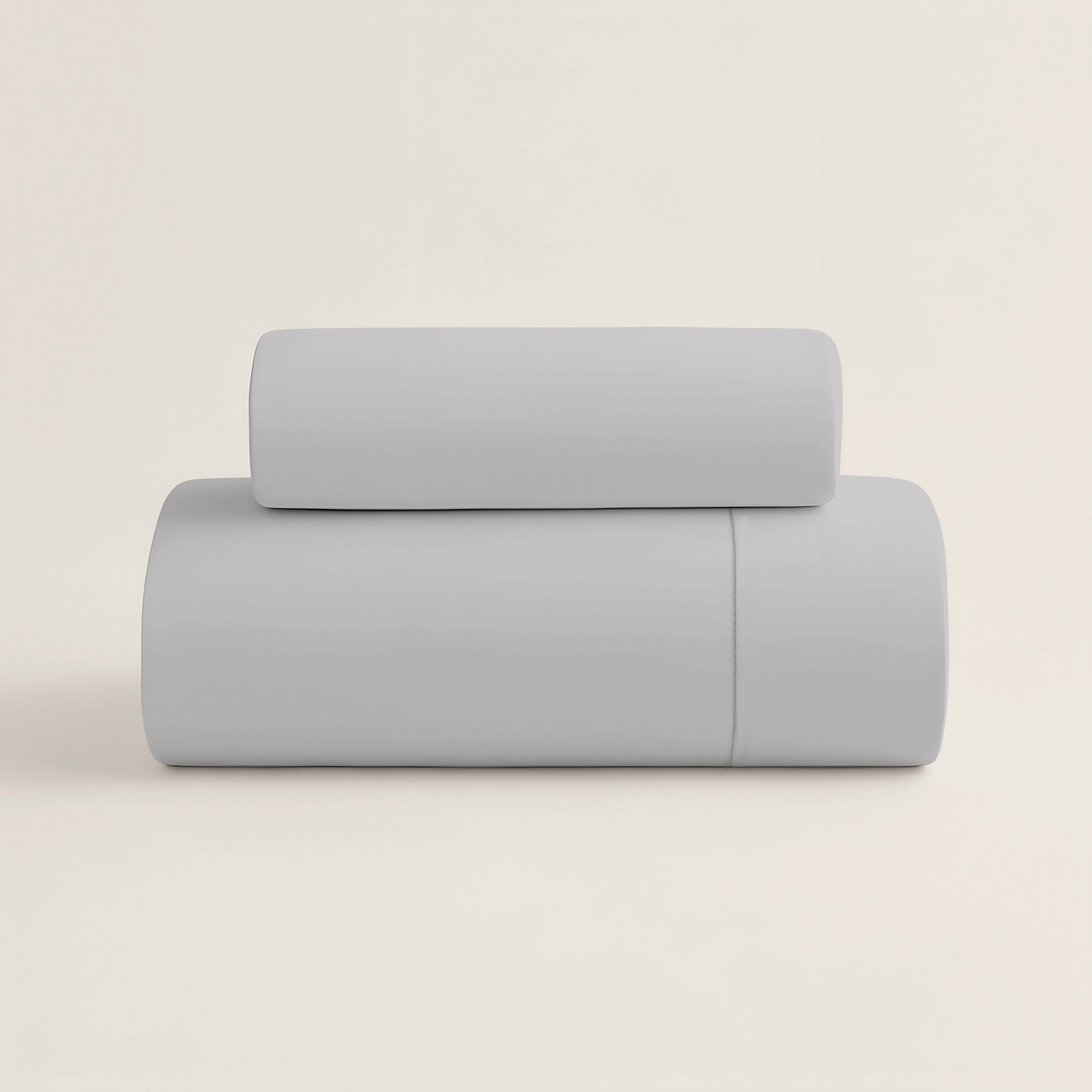 FUNDA NÓRDICA LISA GRIS PÁLIDO 100% ALGODÓN