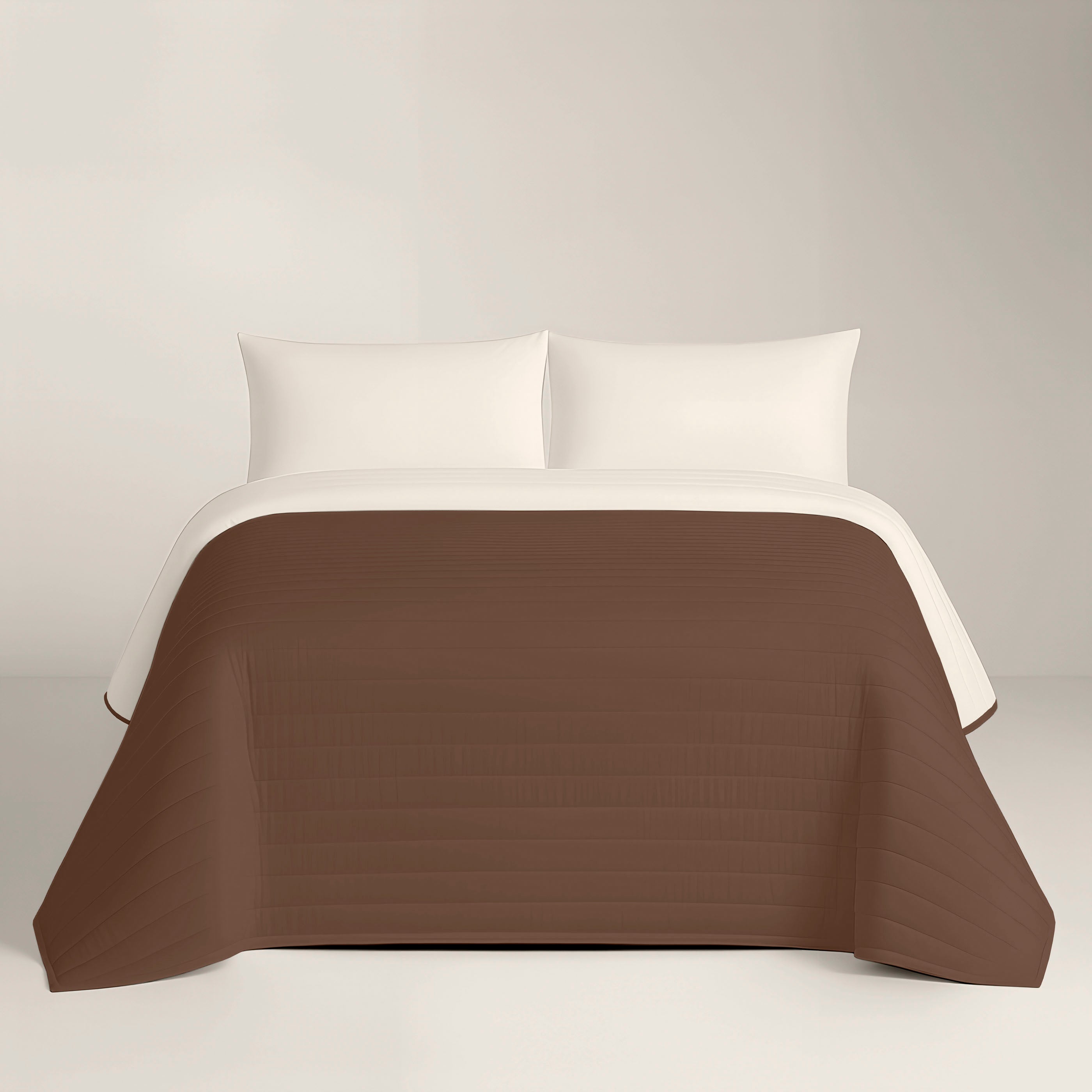 COPERTA BOUTI BICOLORE TALPA/PIETRA L.198