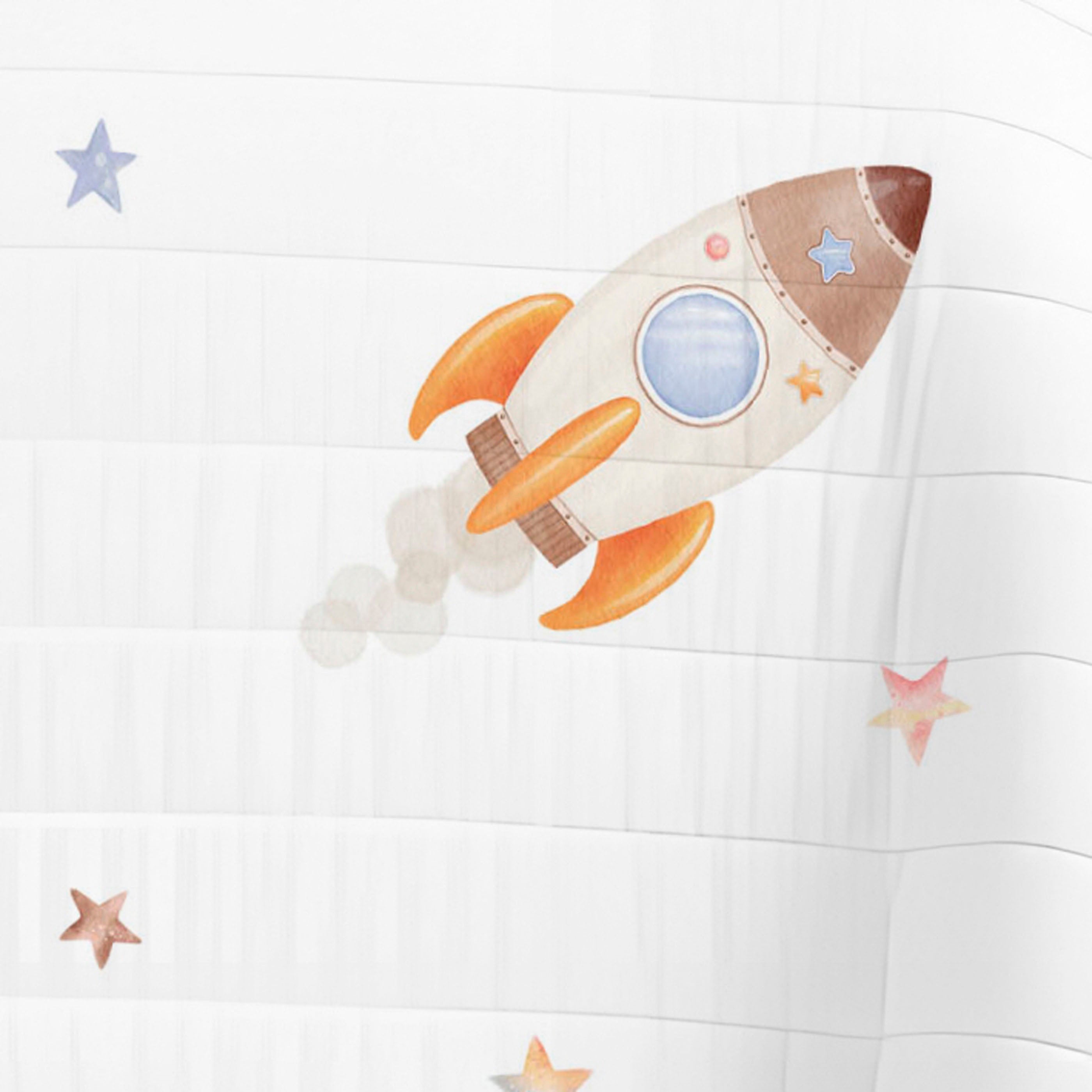 COLCHA BOUTI REVERSIBLE ESTAMPADA INFANTIL ASTRO 100% ALGODÓN