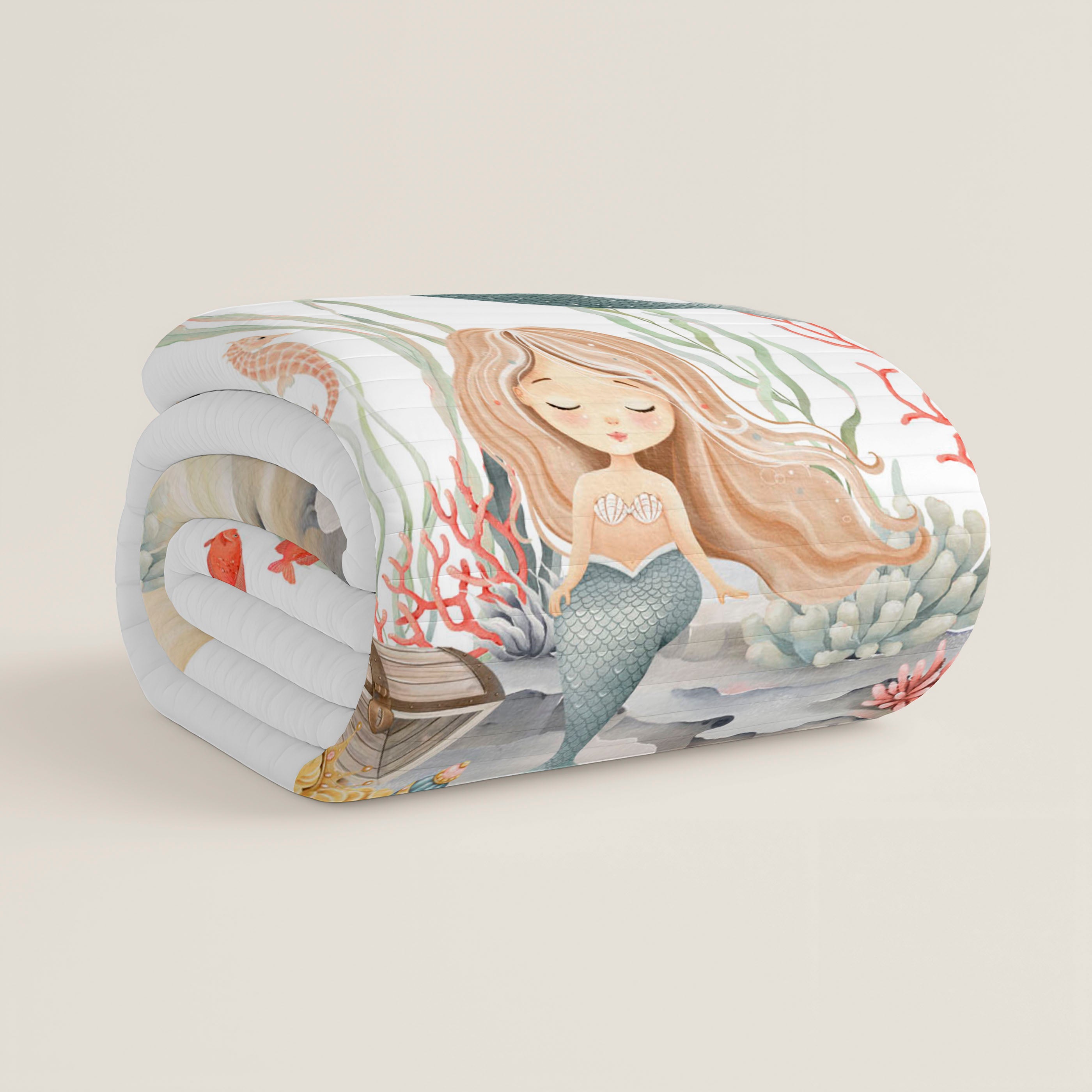 COLCHA BOUTI REVERSIBLE ESTAMPADA INFANTIL ATHINA 100% ALGODÓN