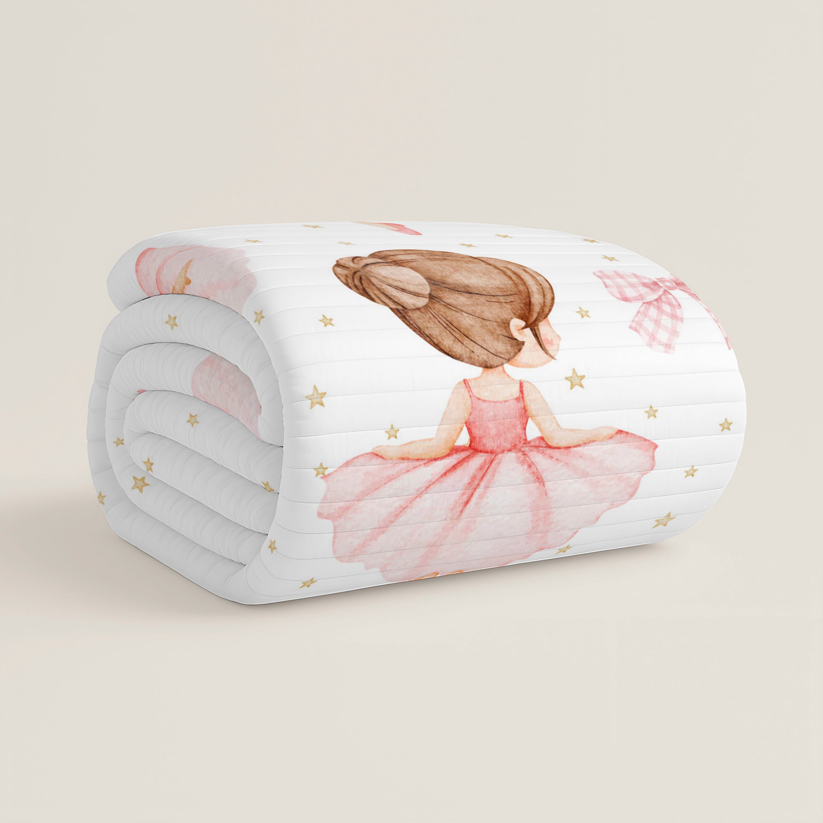 TRAPUNTA BOUTIS REVERSIBILE STAMPATA BAMBINA BALLET 100% COTONE