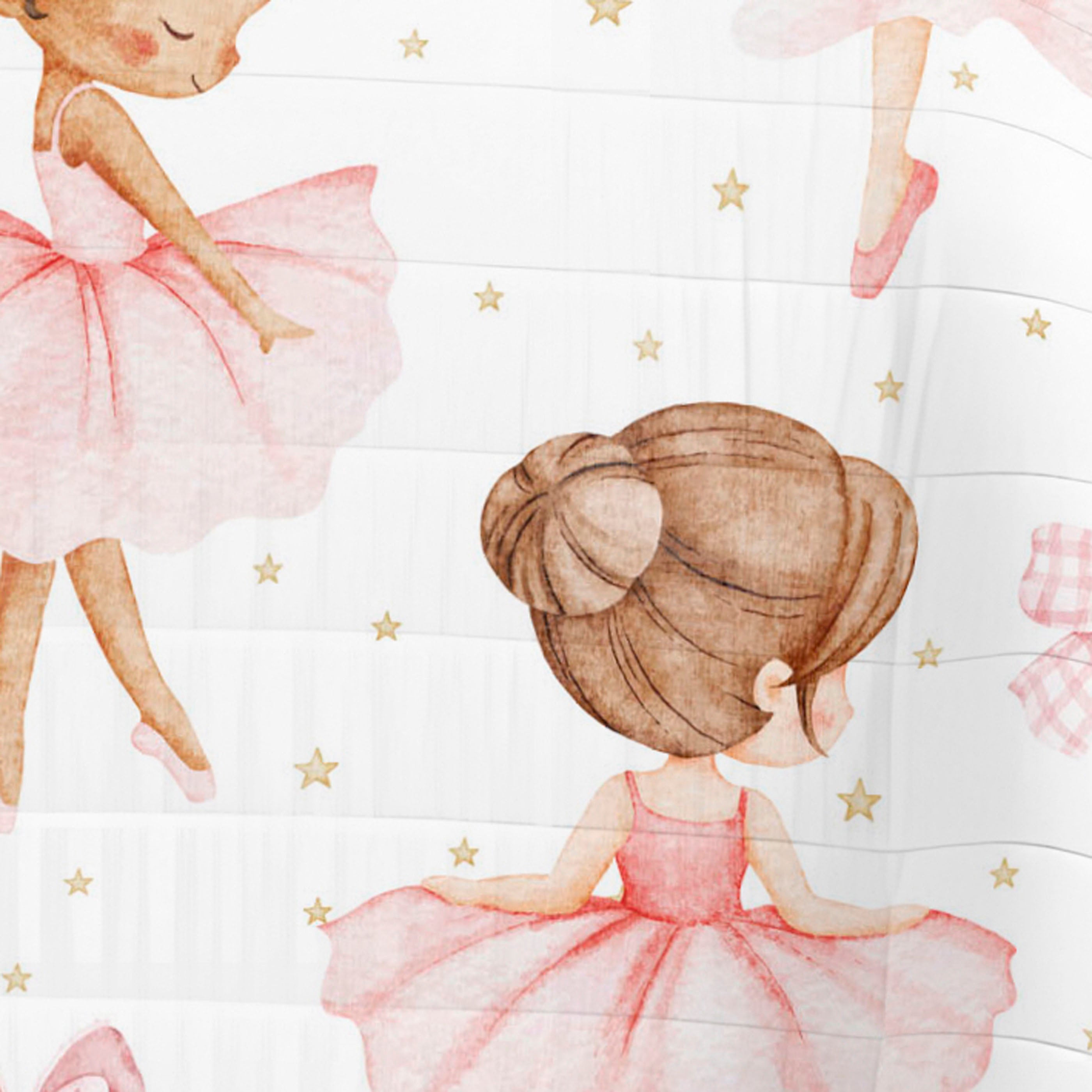 TRAPUNTA BOUTIS REVERSIBILE STAMPATA BAMBINA BALLET 100% COTONE