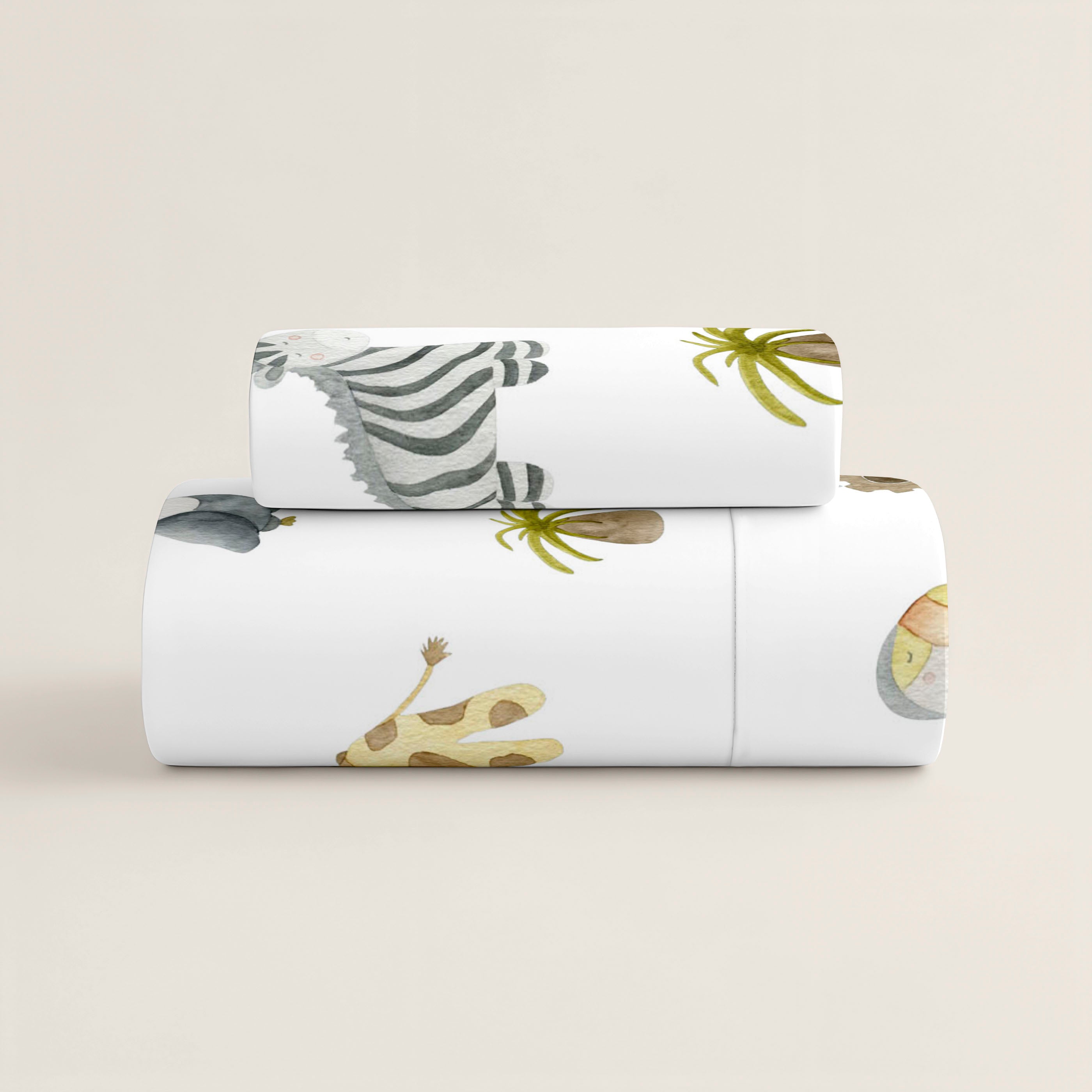 FUNDA NÓRDICA ESTAMPADA INFANTIL SERENGETI 100% ALGODÓN