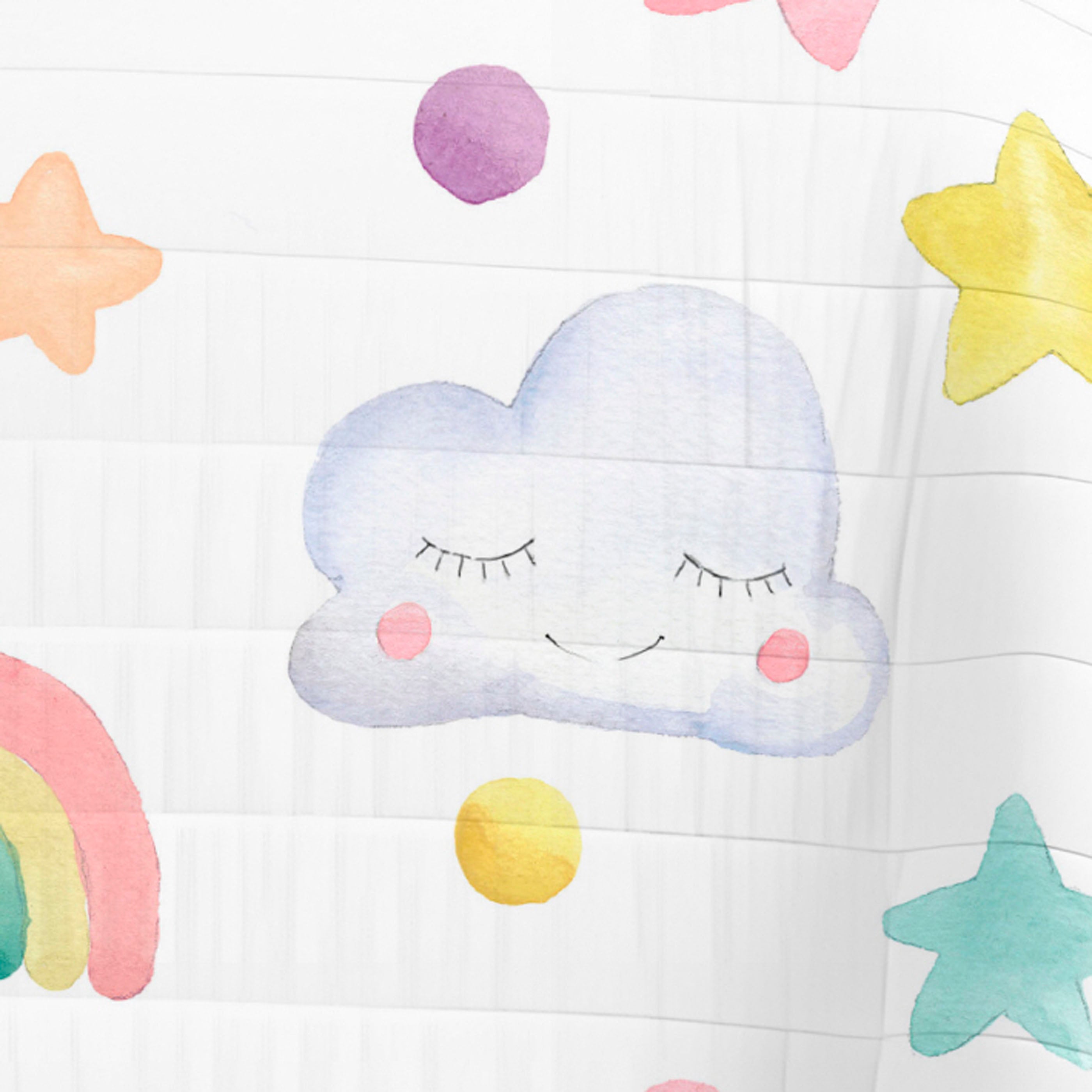 COLCHA BOUTI ESTAMPADA INFANTIL CONFETTI 100% ALGODÓN