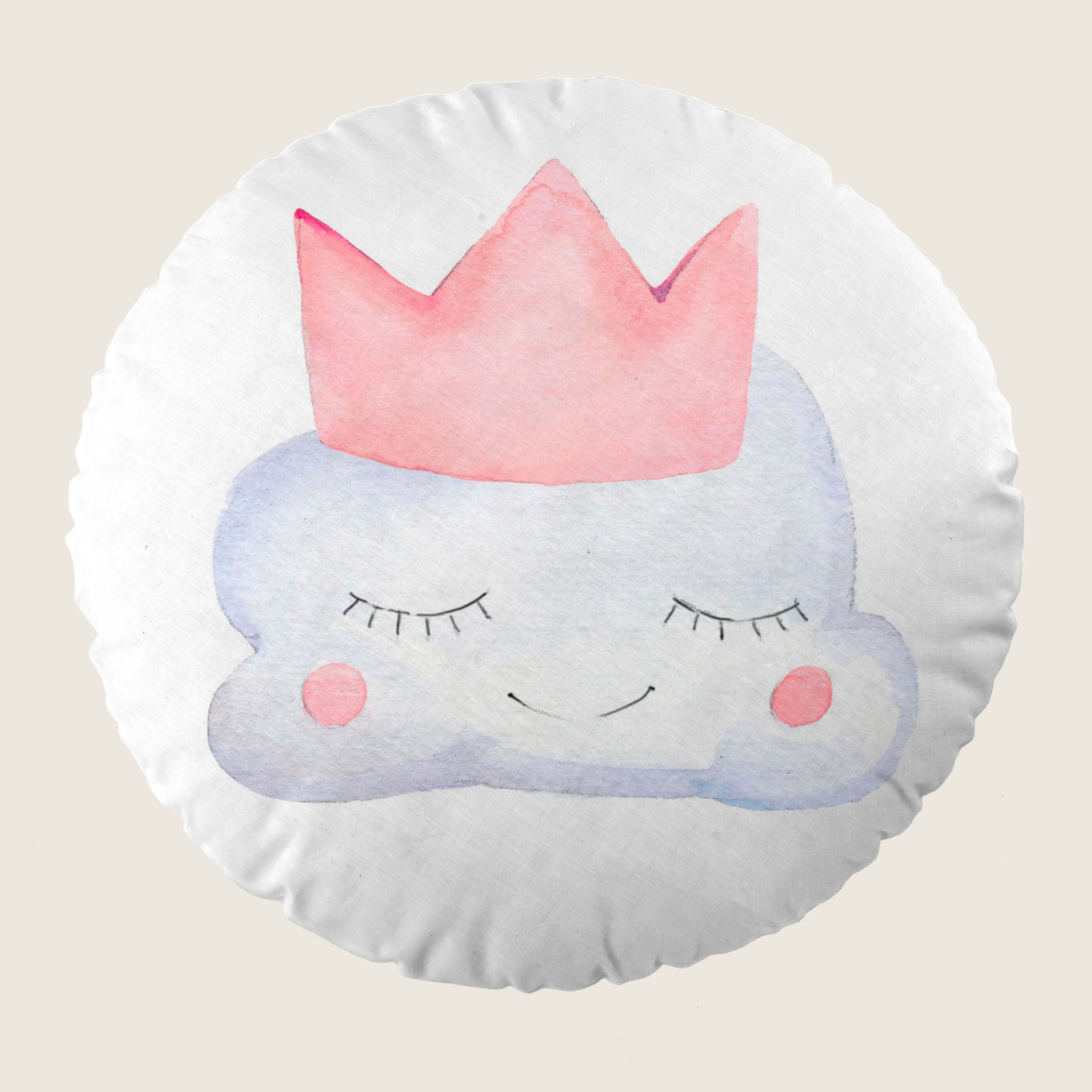 COJÍN REDONDO INFANTIL ESTAMPADO CONFETTI