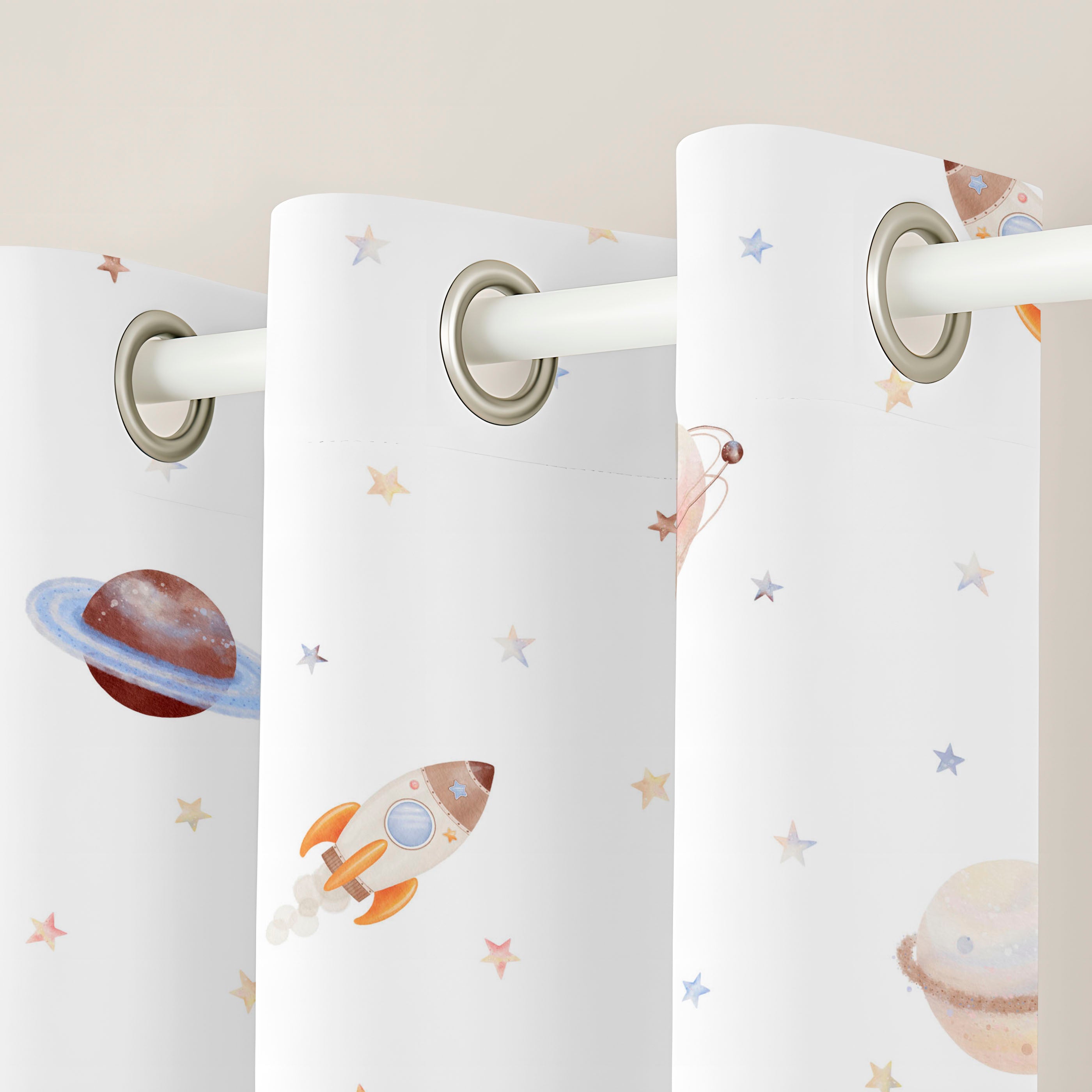 CORTINA INFANTIL ASTRO 100% ALGODÓN