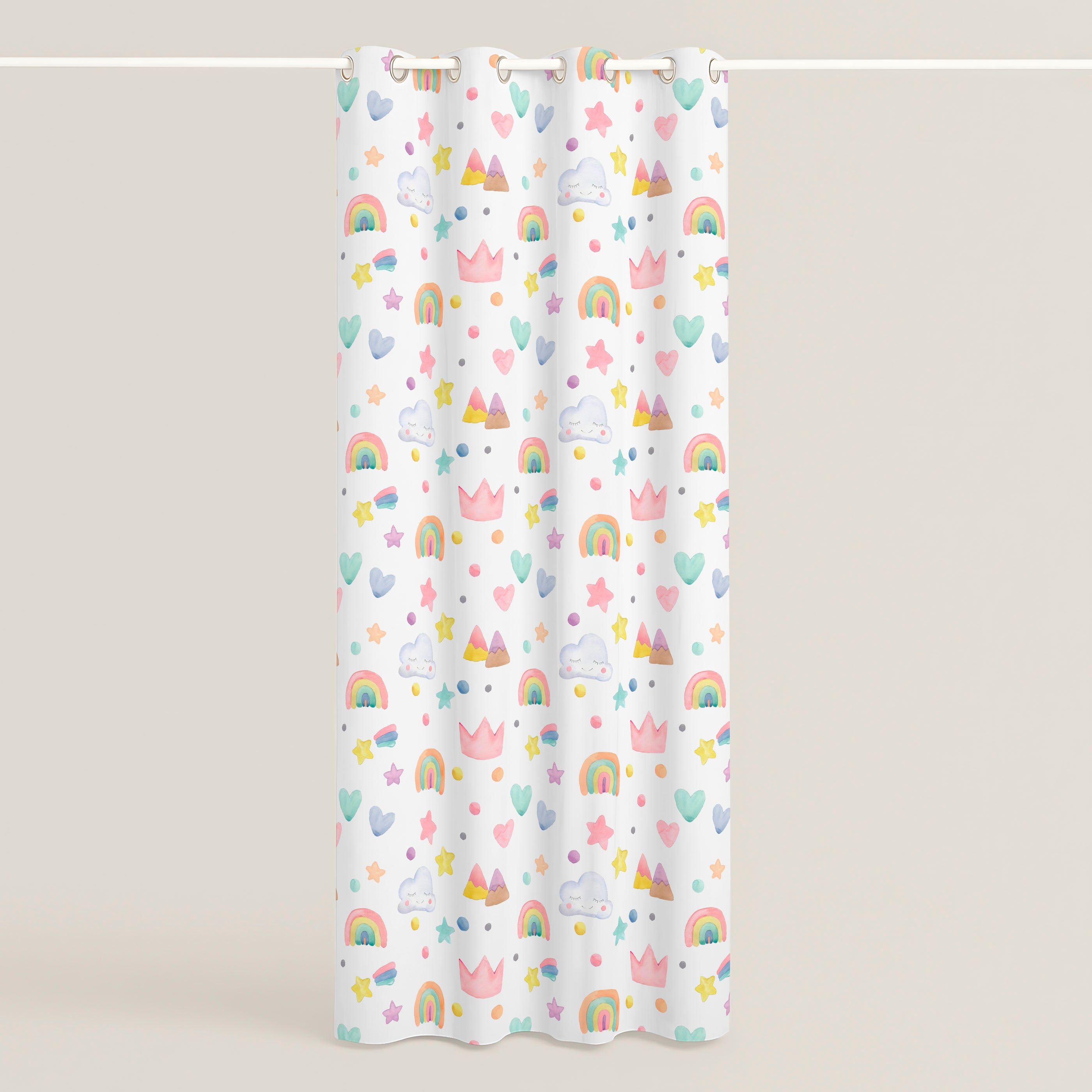 CORTINA INFANTIL CONFETTI 100% ALGODÓN