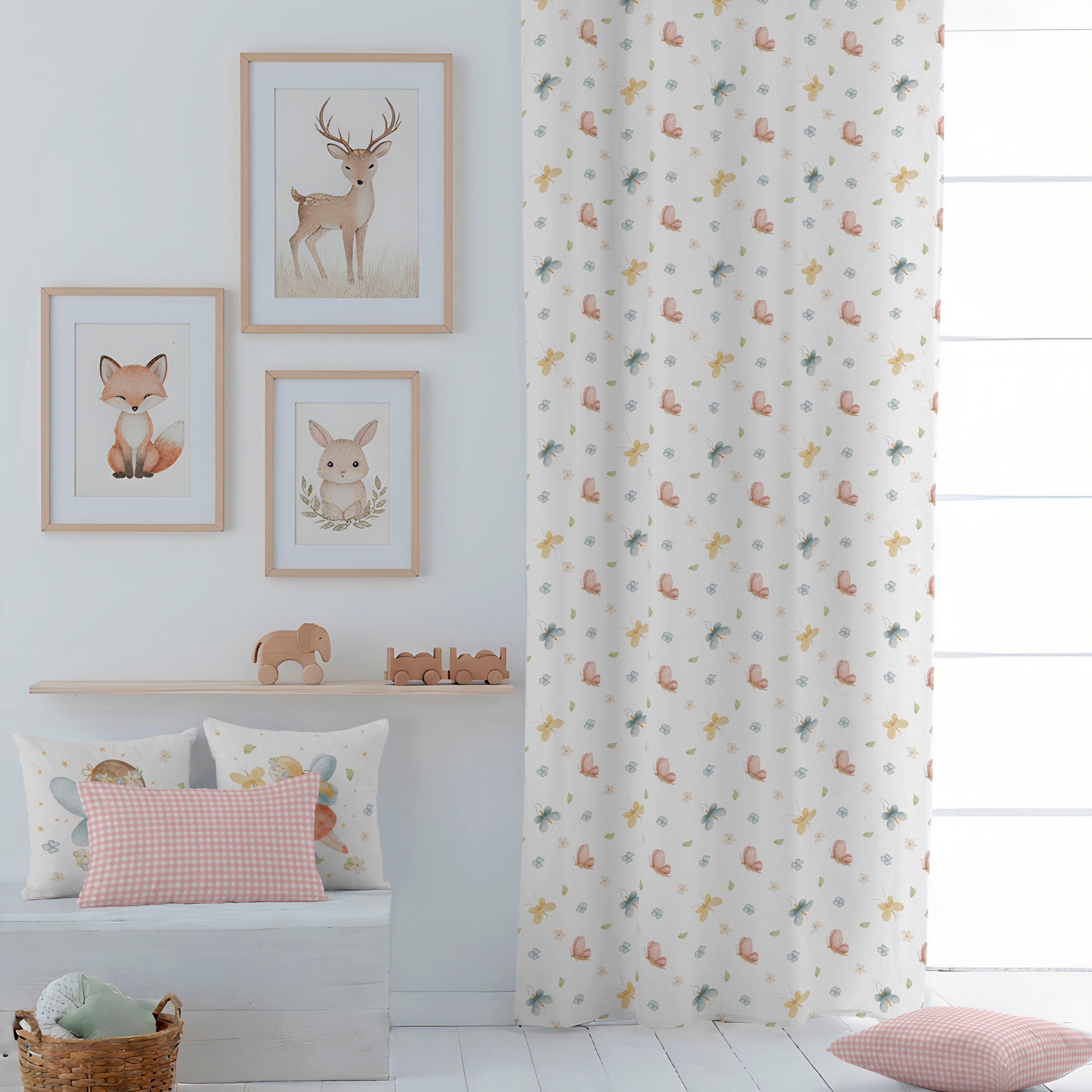 CORTINA INFANTIL LORIAN 100% ALGODÓN