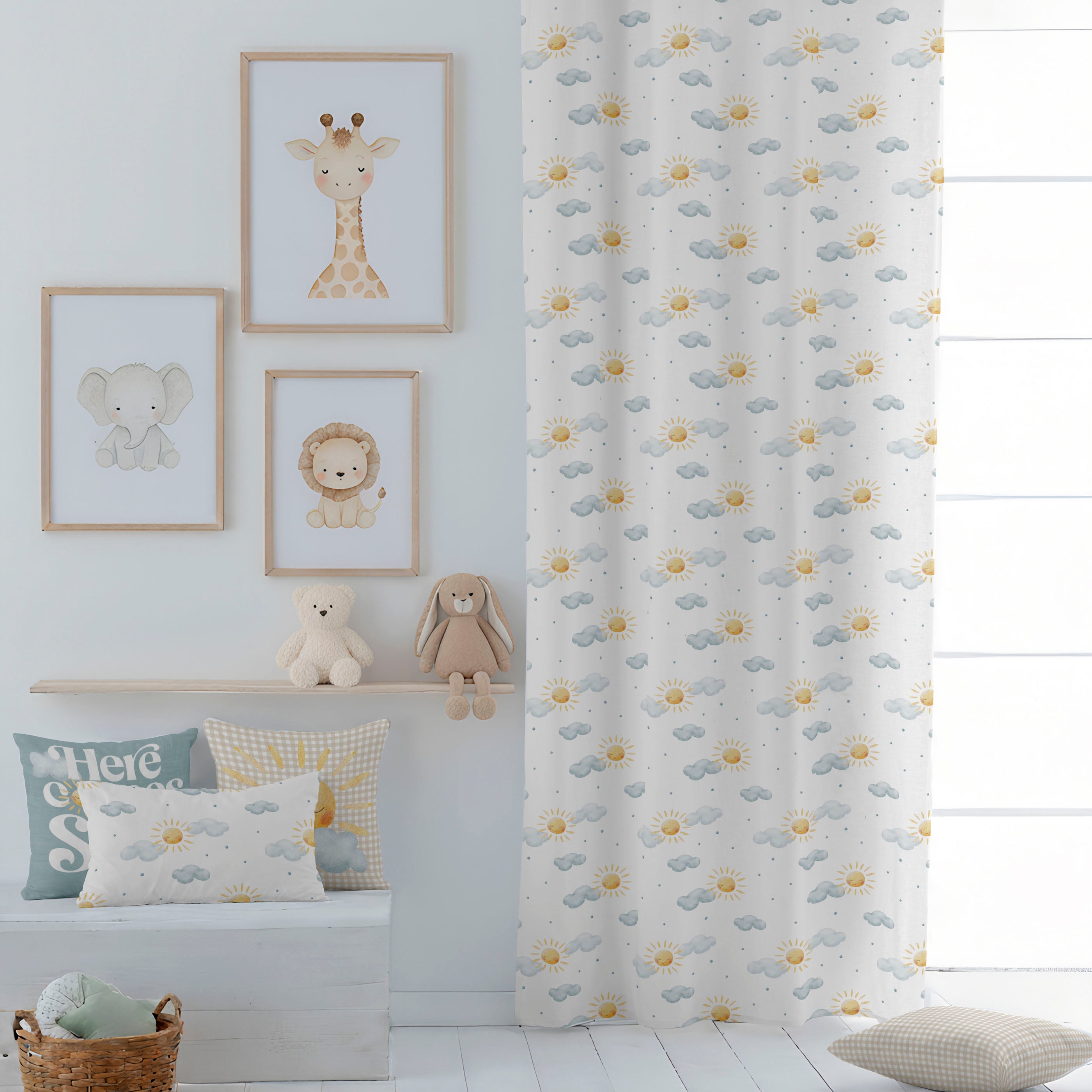 CORTINA INFANTIL SUN 100% ALGODÓN