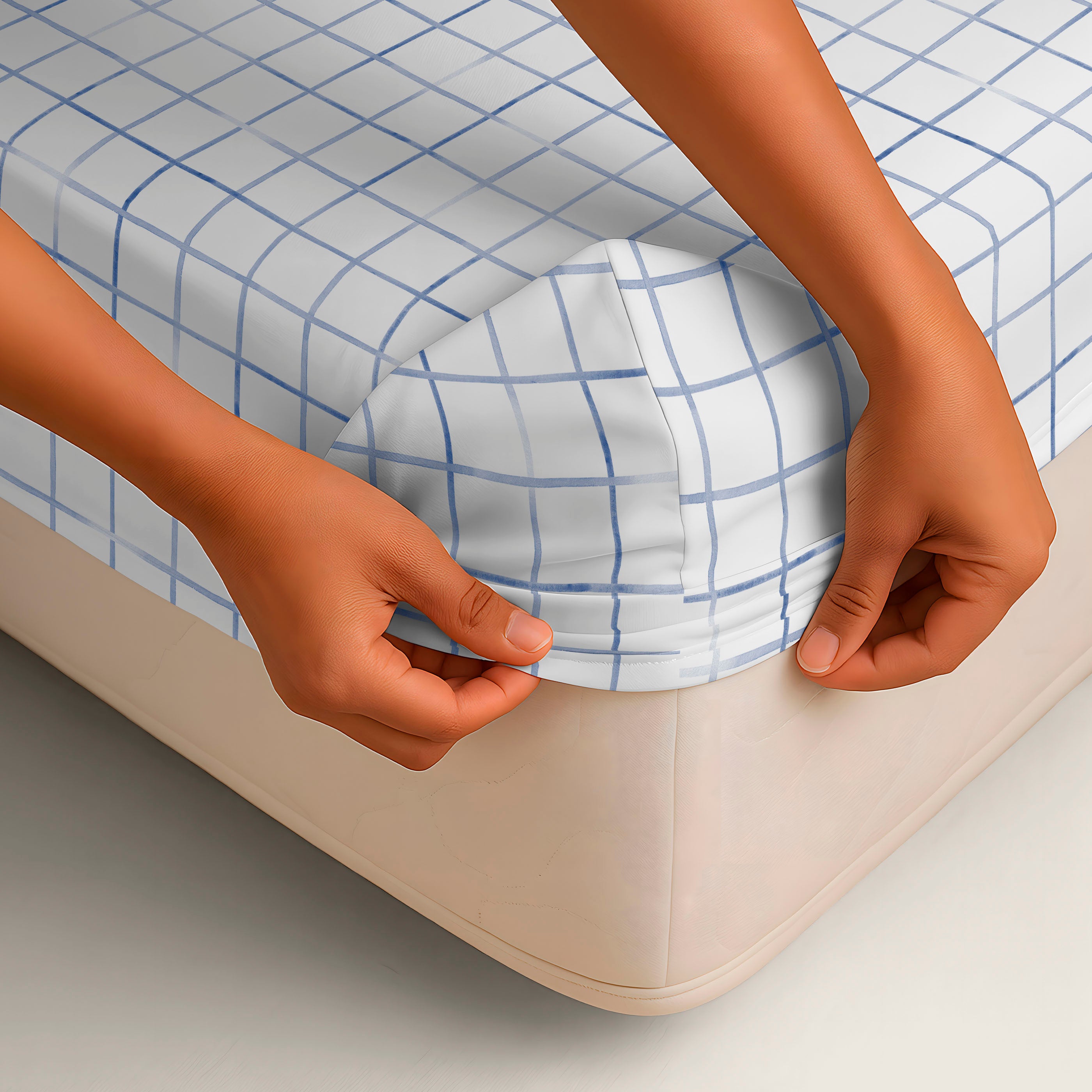 SÁBANA BAJERA AJUSTABLE INFANTIL 100% ALGODÓN SCOTT BLUE