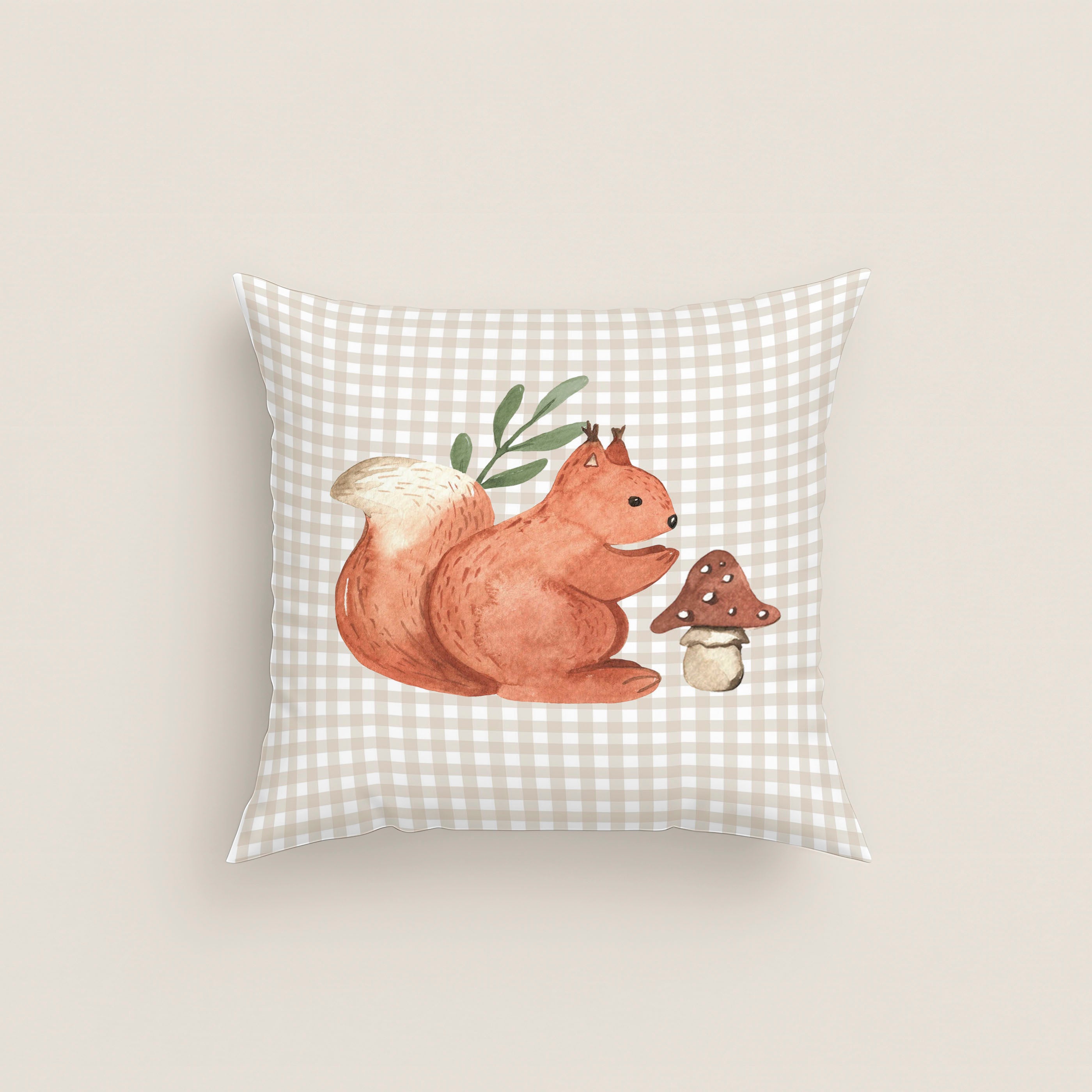 FUNDA DE COJÍN CUNA BEBÉ WOODLAND 100% ALGODÓN