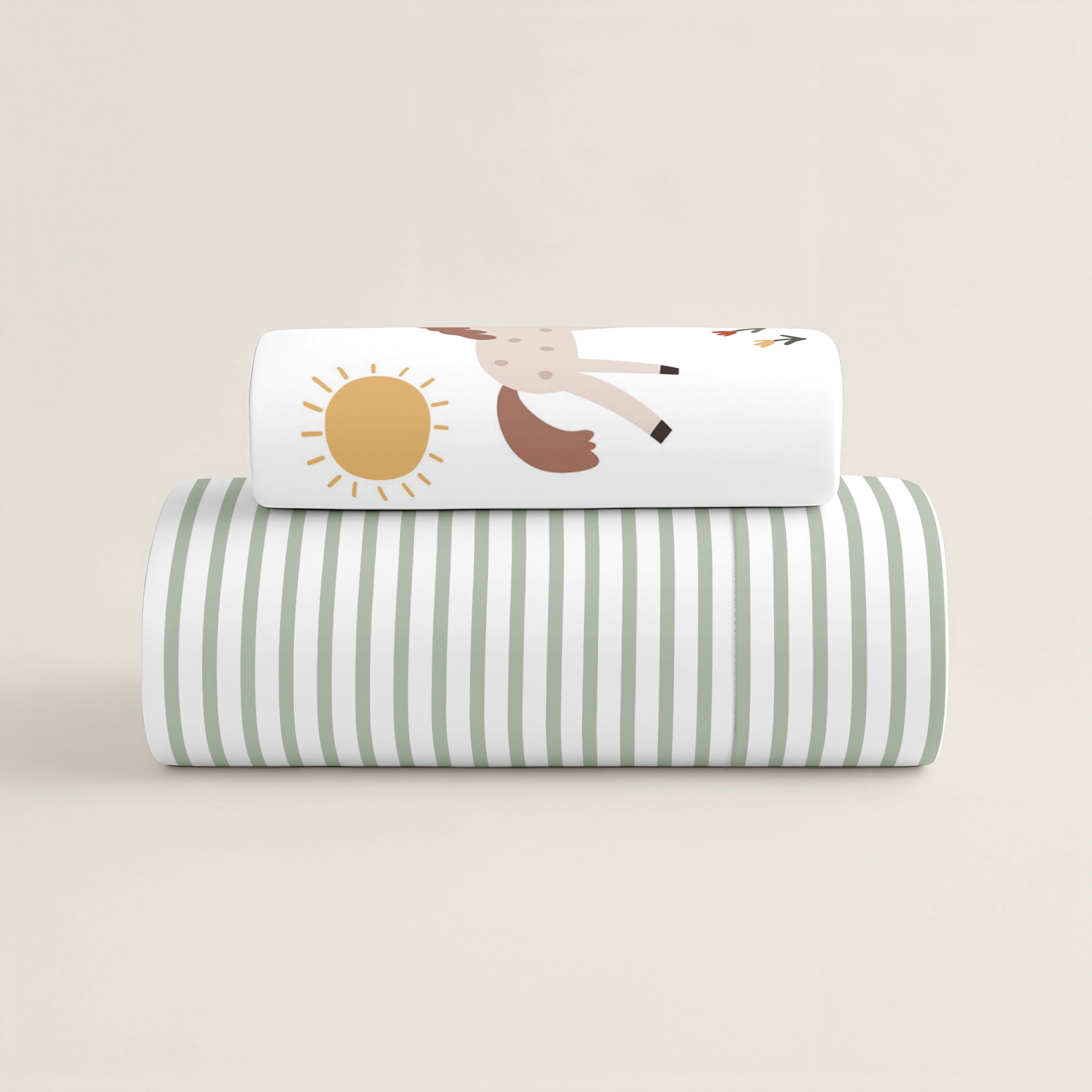 FUNDA NÓRDICA REVERSIBLE CUNA BEBÉ FARM LIFE 100% ALGODÓN