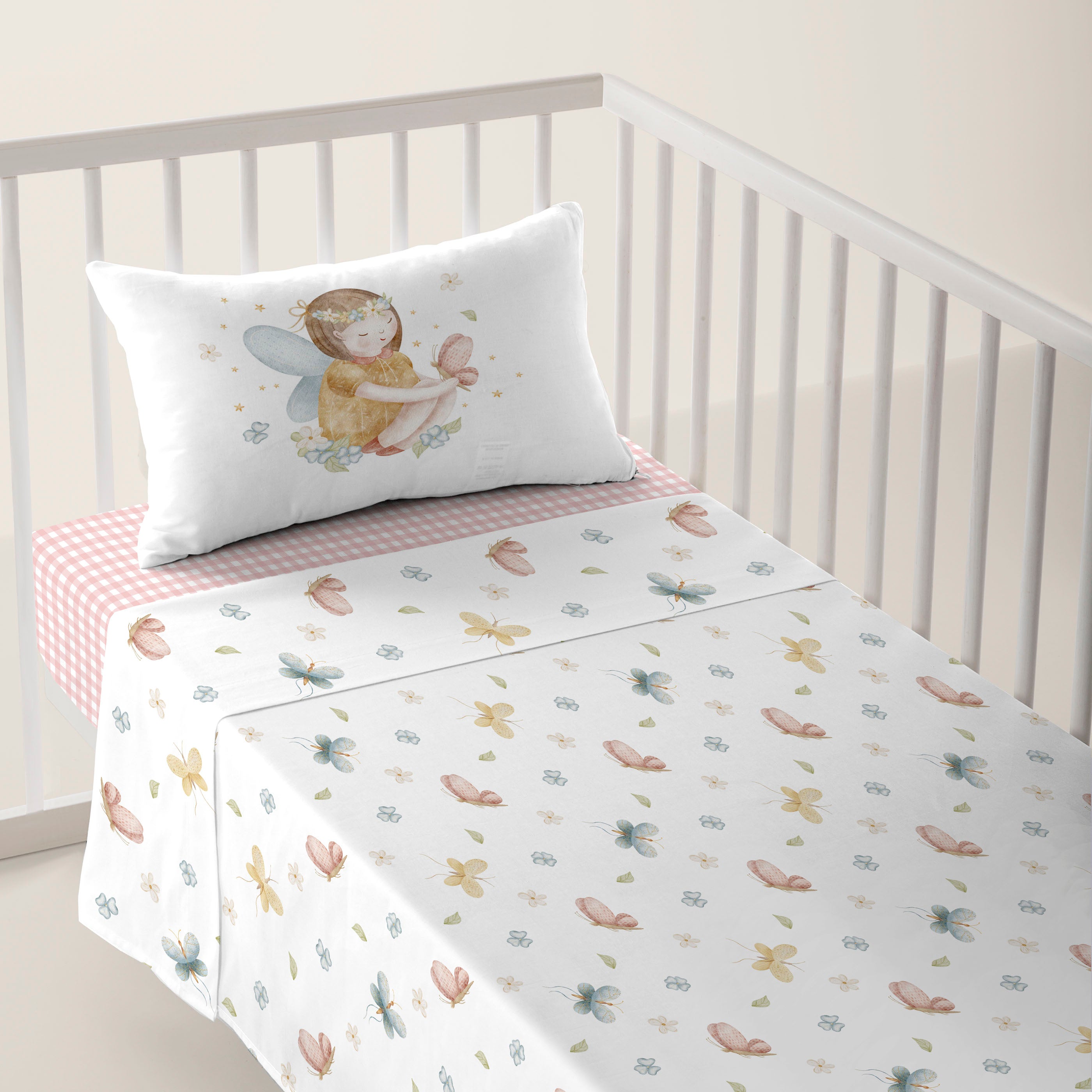 JUEGO DE SÁBANAS CUNA BEBÉ LORIAN 100% ALGODÓN