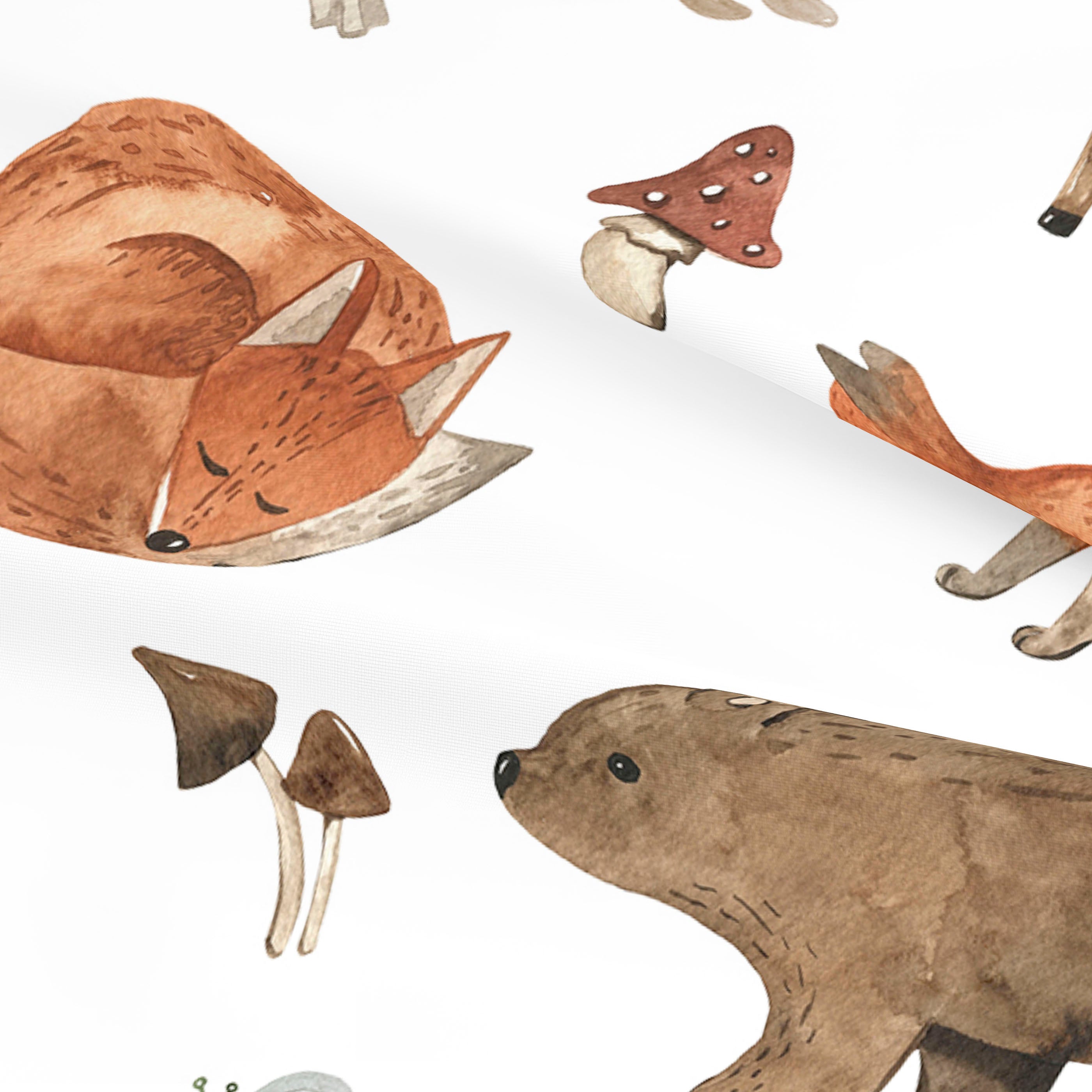 JUEGO DE SÁBANAS CUNA BEBÉ WOODLAND 100% ALGODÓN