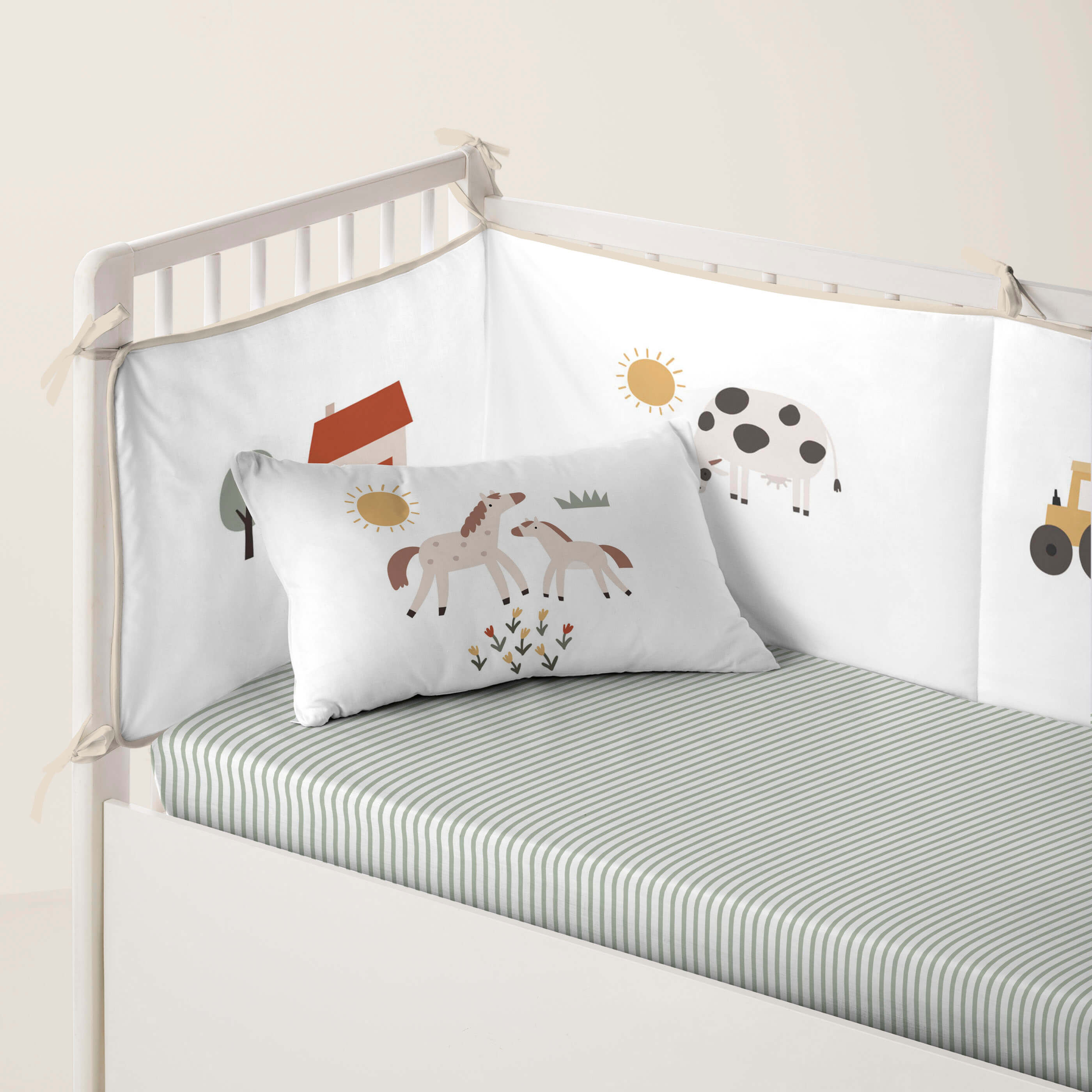 PROTECTOR CHICHONERA DE CUNA BEBÉ FARM LIFE