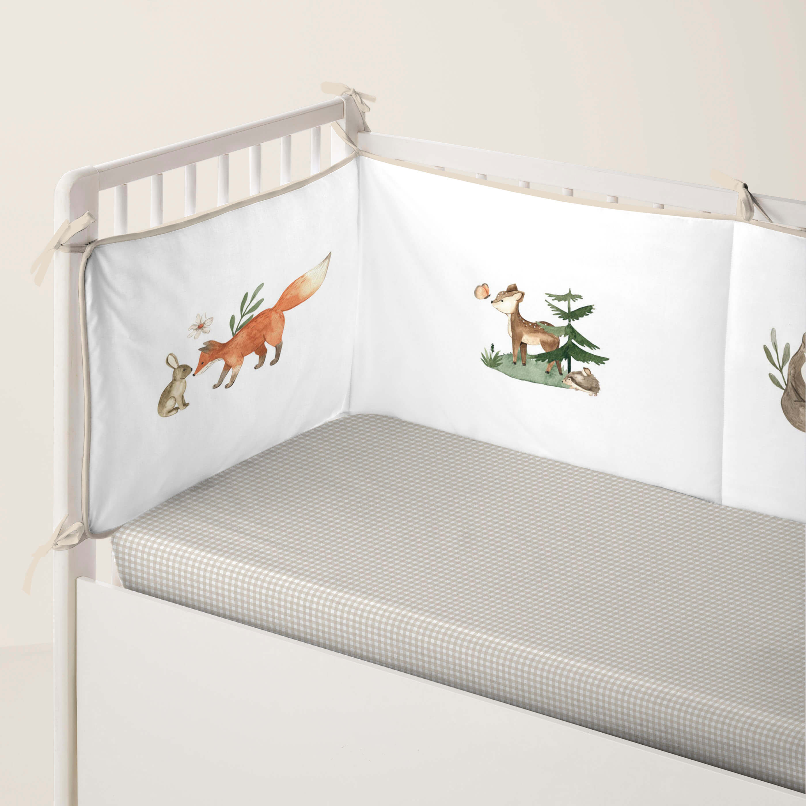 PROTECTOR CHICHONERA DE CUNA BEBÉ WOODLAND