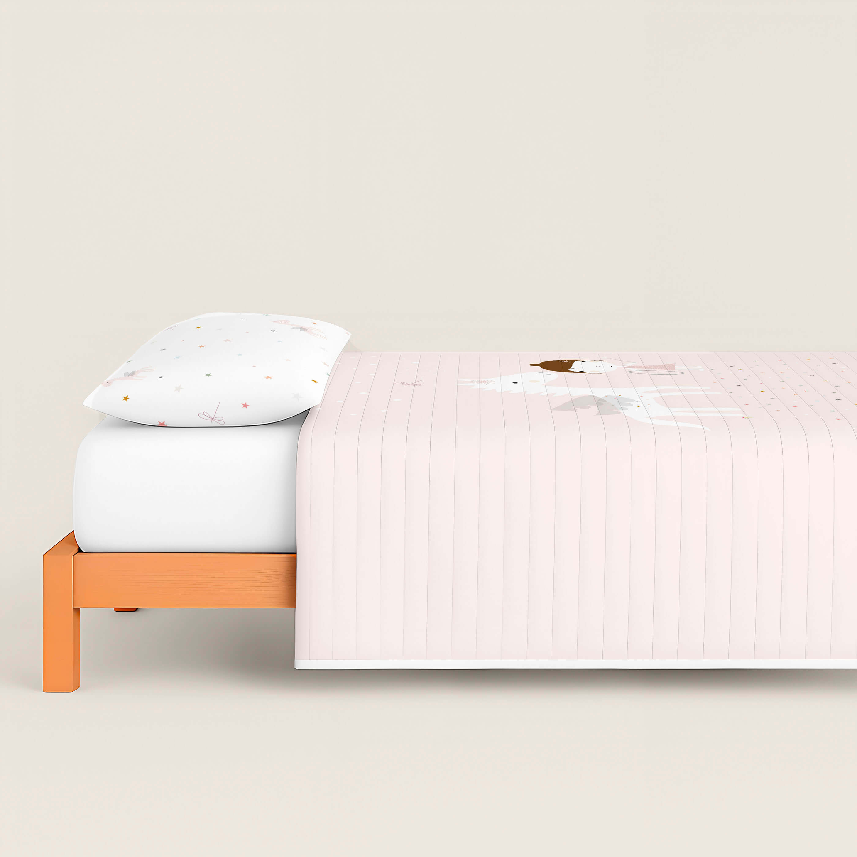 COLCHA BOUTI REVERSIBLE ESTAMPADA INFANTIL PEGASO MÁGICO 100% ALGODÓN