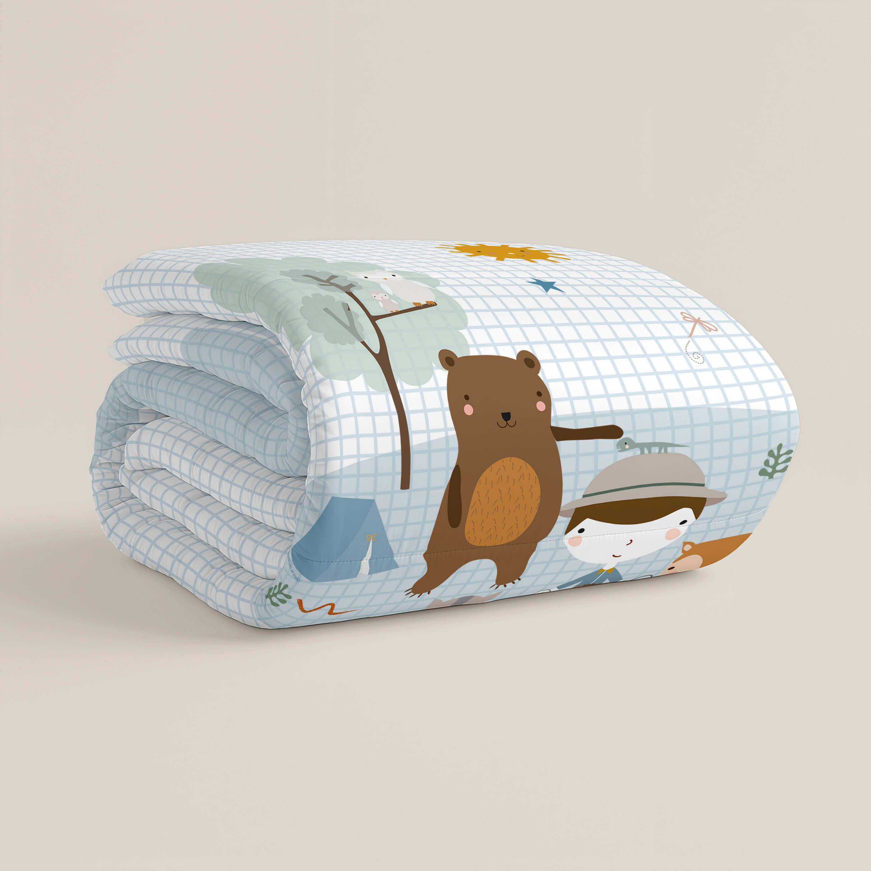 EDREDÓN NÓRDICO ESTAMPADO INFANTIL AVENTURA BOSQUE