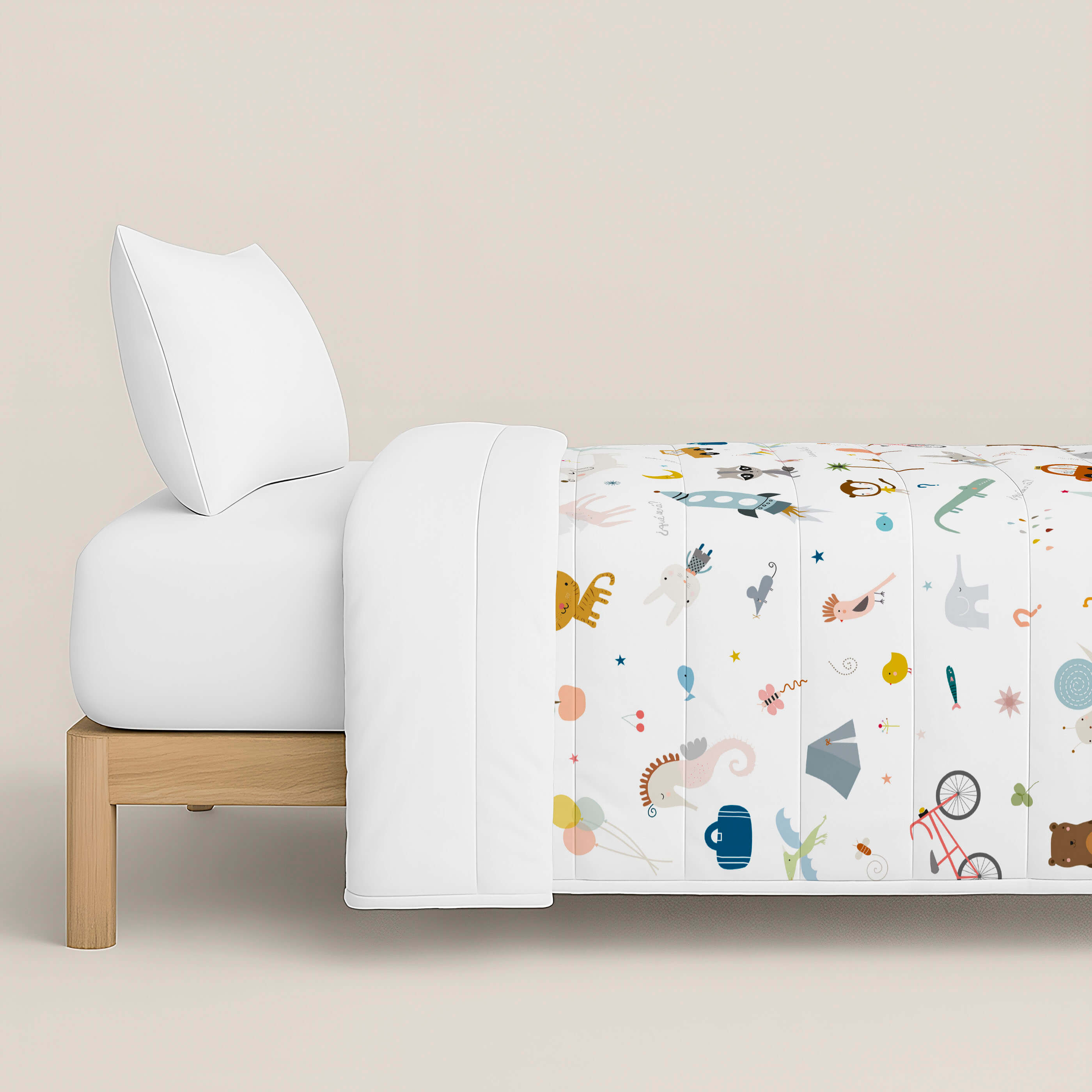 EDREDÓN NÓRDICO ESTAMPADO INFANTIL VEO VEO