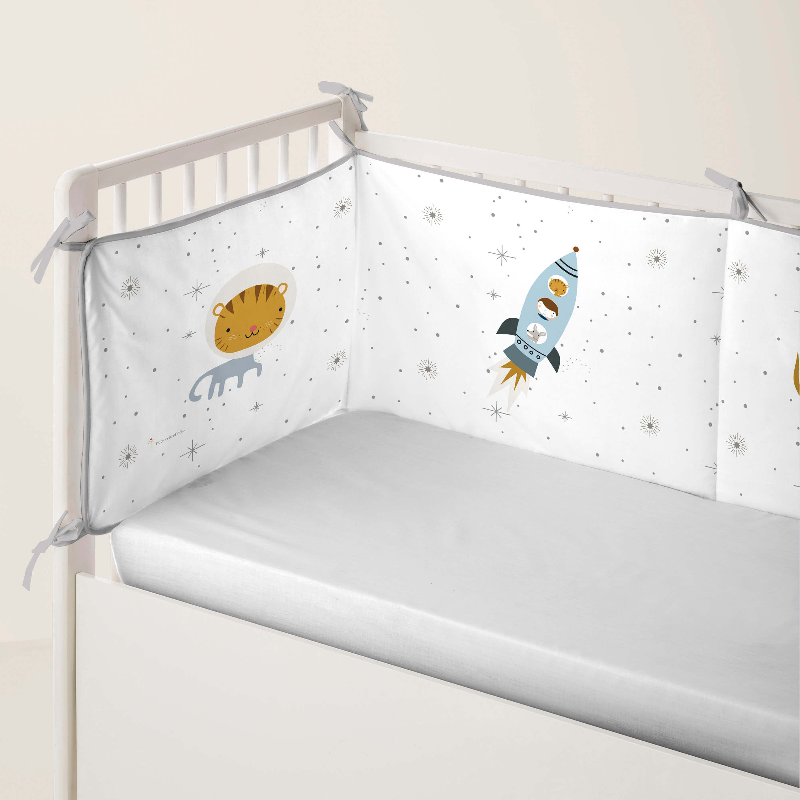 PARAURTI PER LETTINO DA NEONATO VIAGGIO SPAZIALE