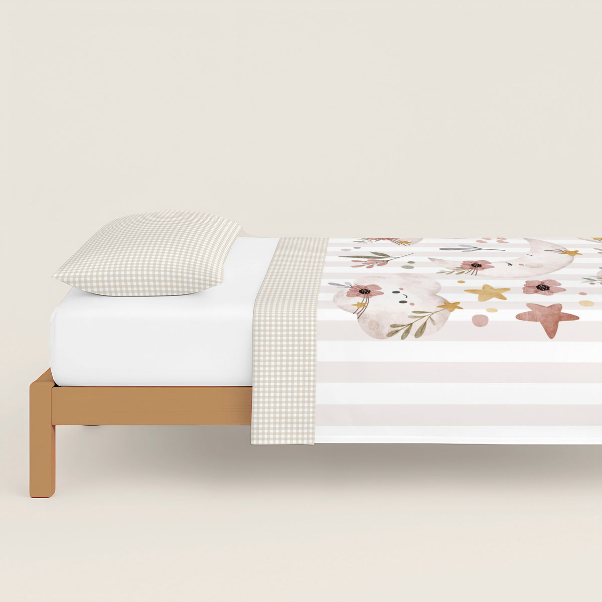 FUNDA NÓRDICA ESTAMPADA INFANTIL MARELA 100% ALGODÓN