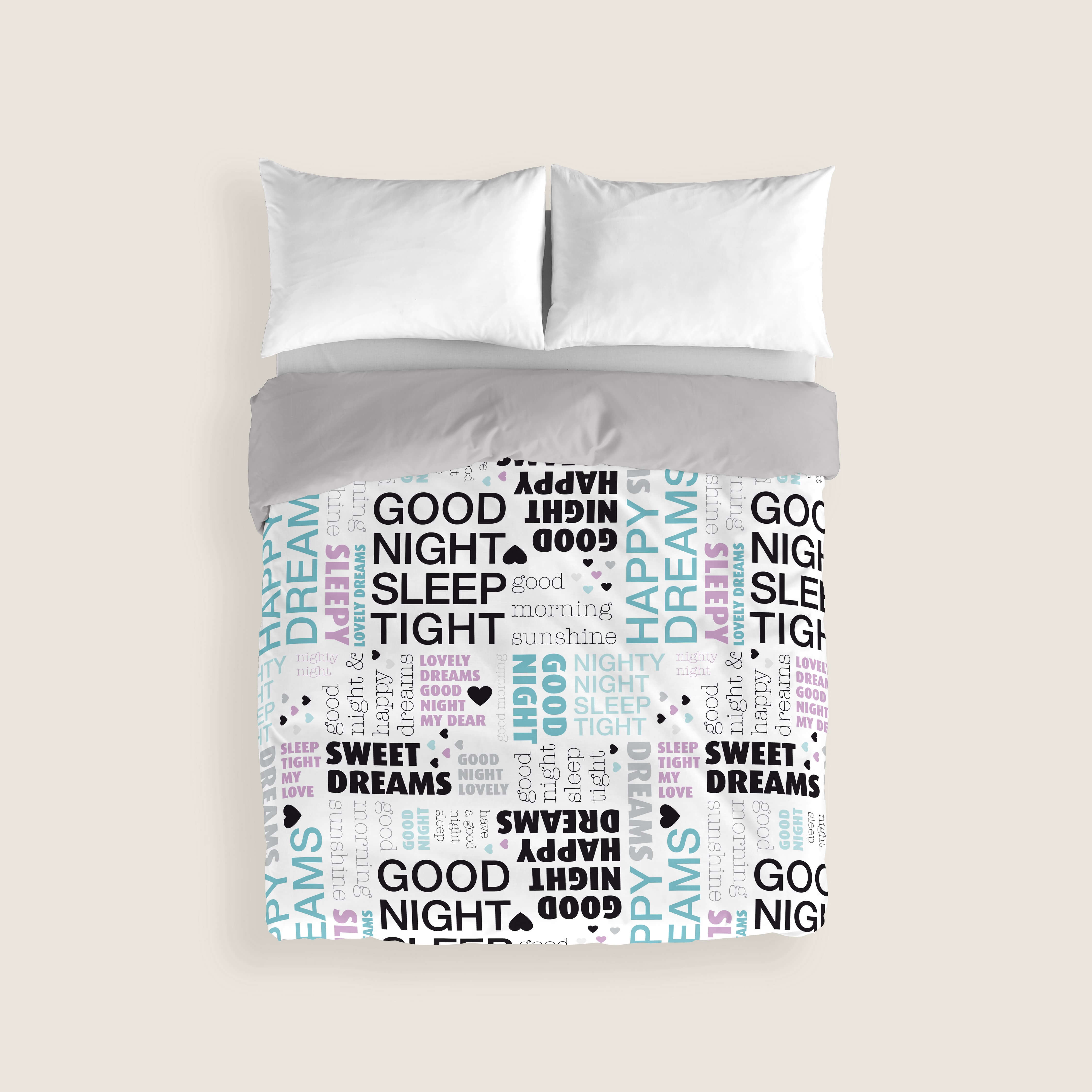 FUNDA NÓRDICA ESTAMPADA GOD NATT 100% ALGODÓN