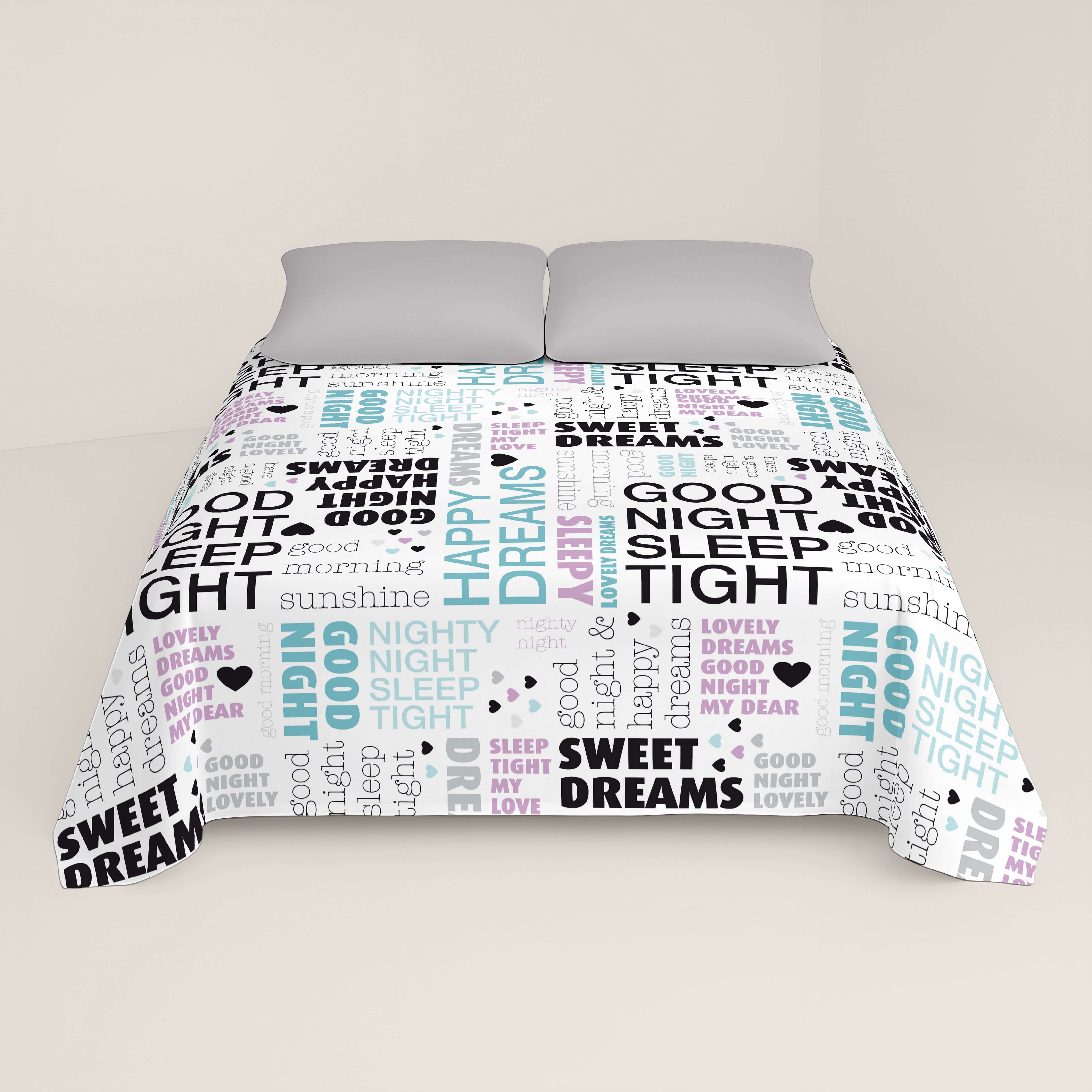 JUEGO SÁBANAS ESTAMPADAS GOD NATT 100% ALGODÓN