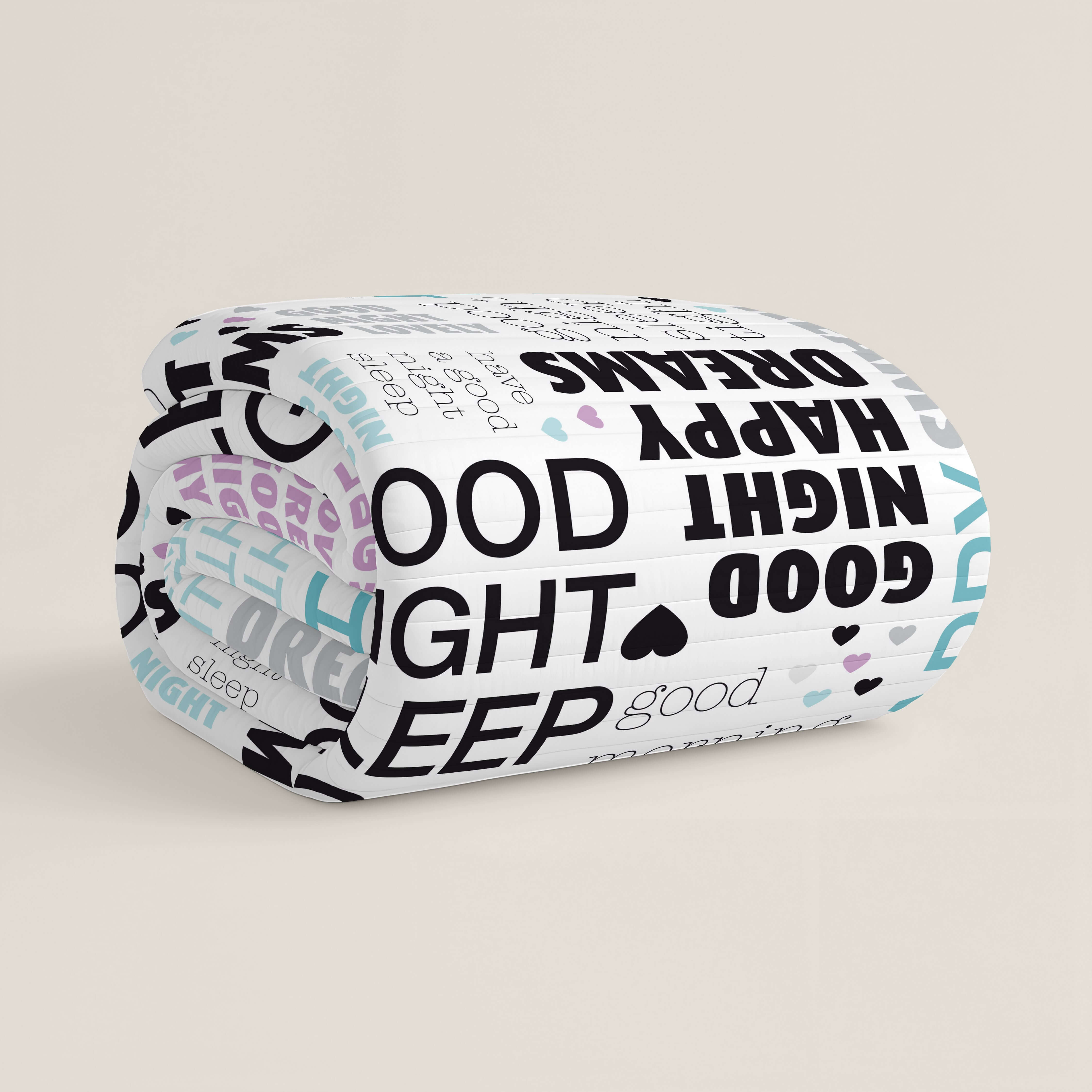 COPERTA BOUTI STAMPATA GOD NATT 100% COTONE