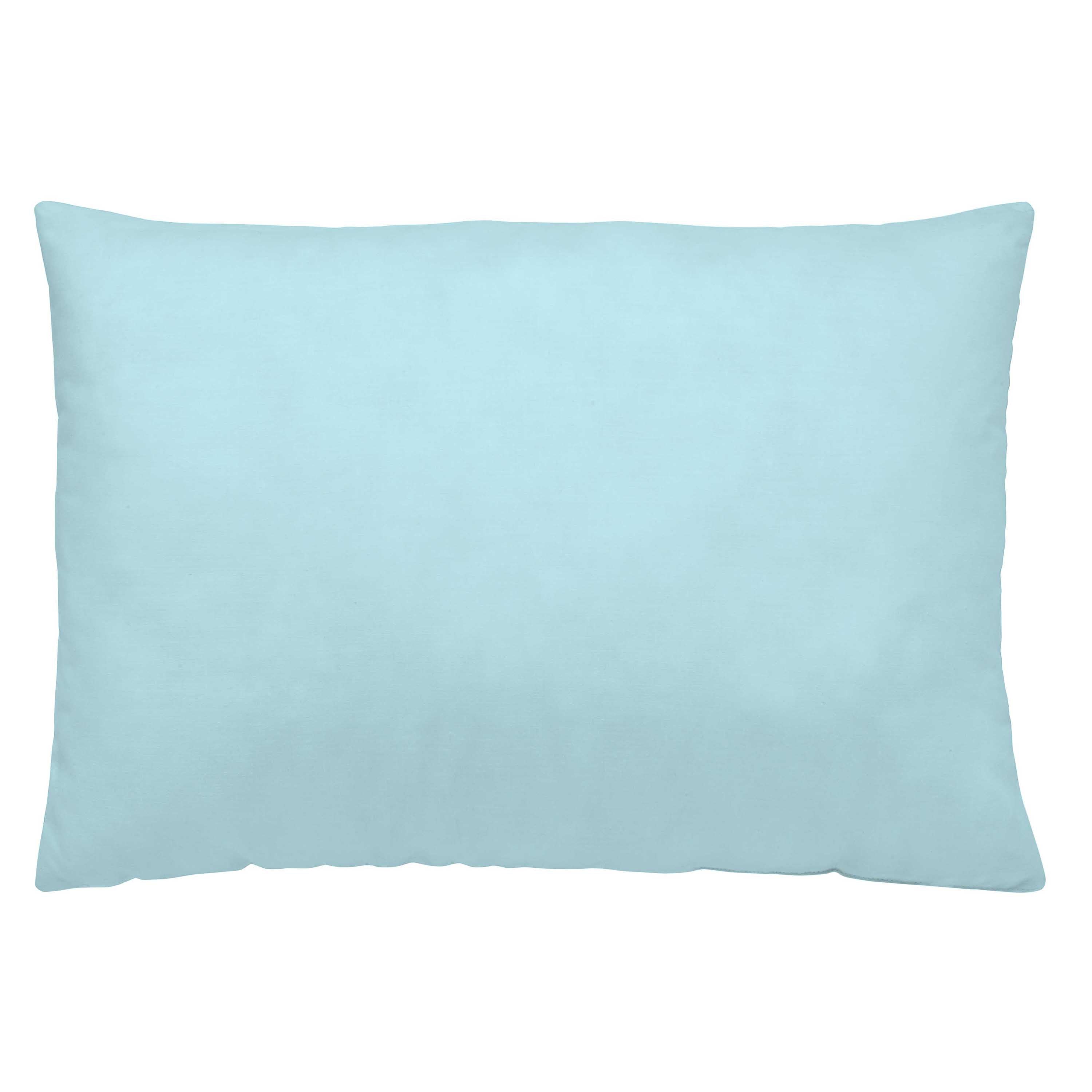 FUNDA DE ALMOHADA 100% ALGODÓN AZUL MAR